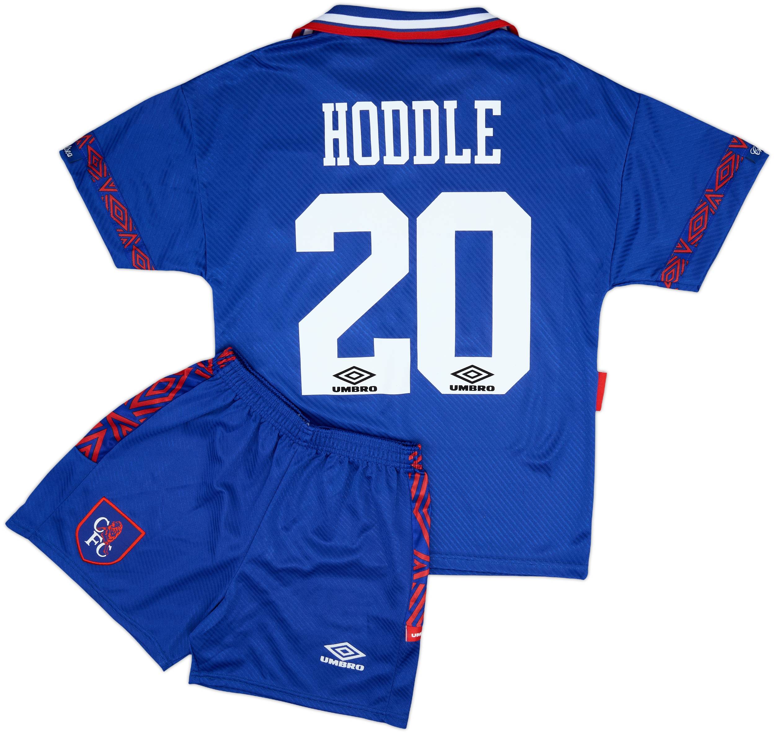 1993-94 Chelsea Home Shirt and Shorts Hoddle #20 - 10/10 - (S)