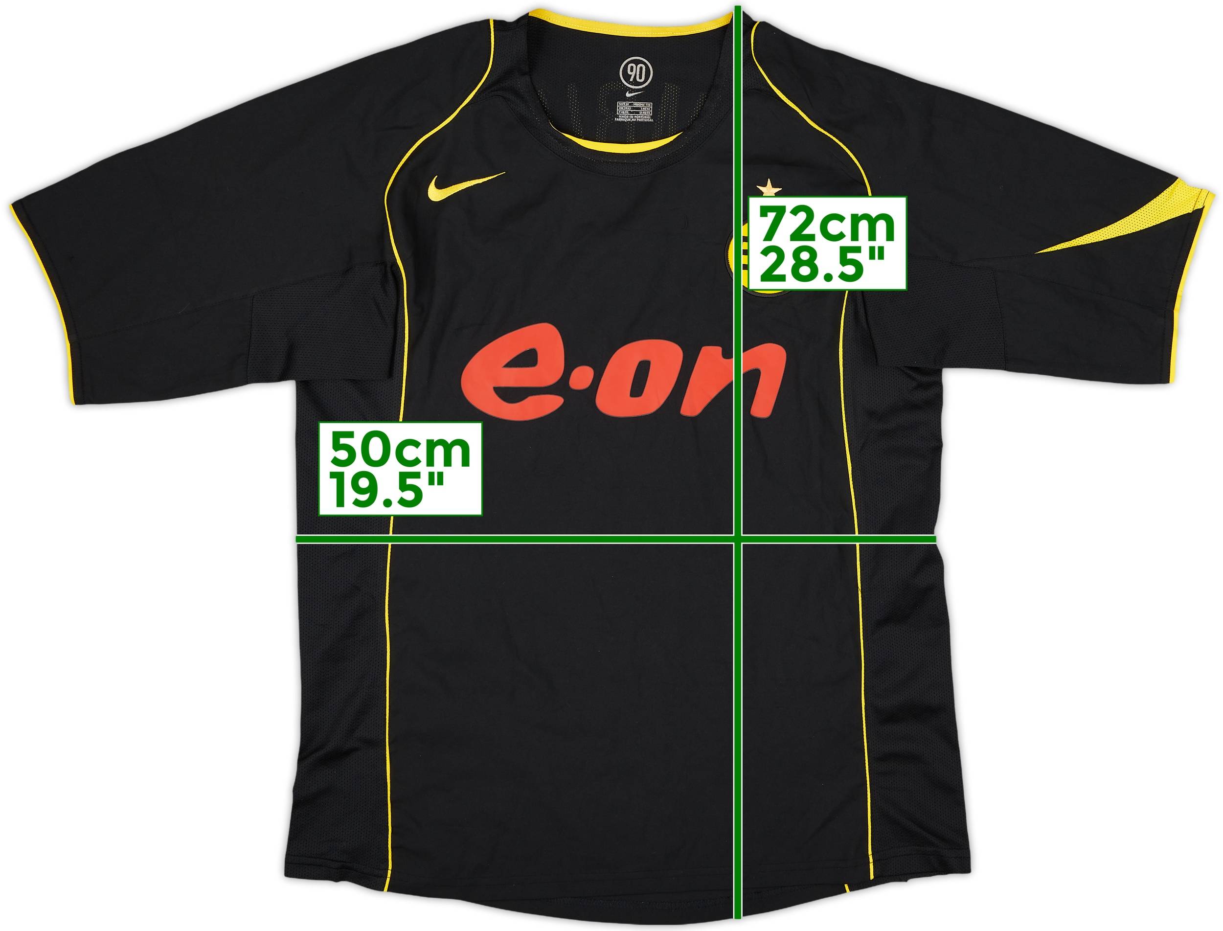 超美品 Borussia 2004-05 Dortmund (M) - 7/10 - #33 Gambino Shirt Away ウェア