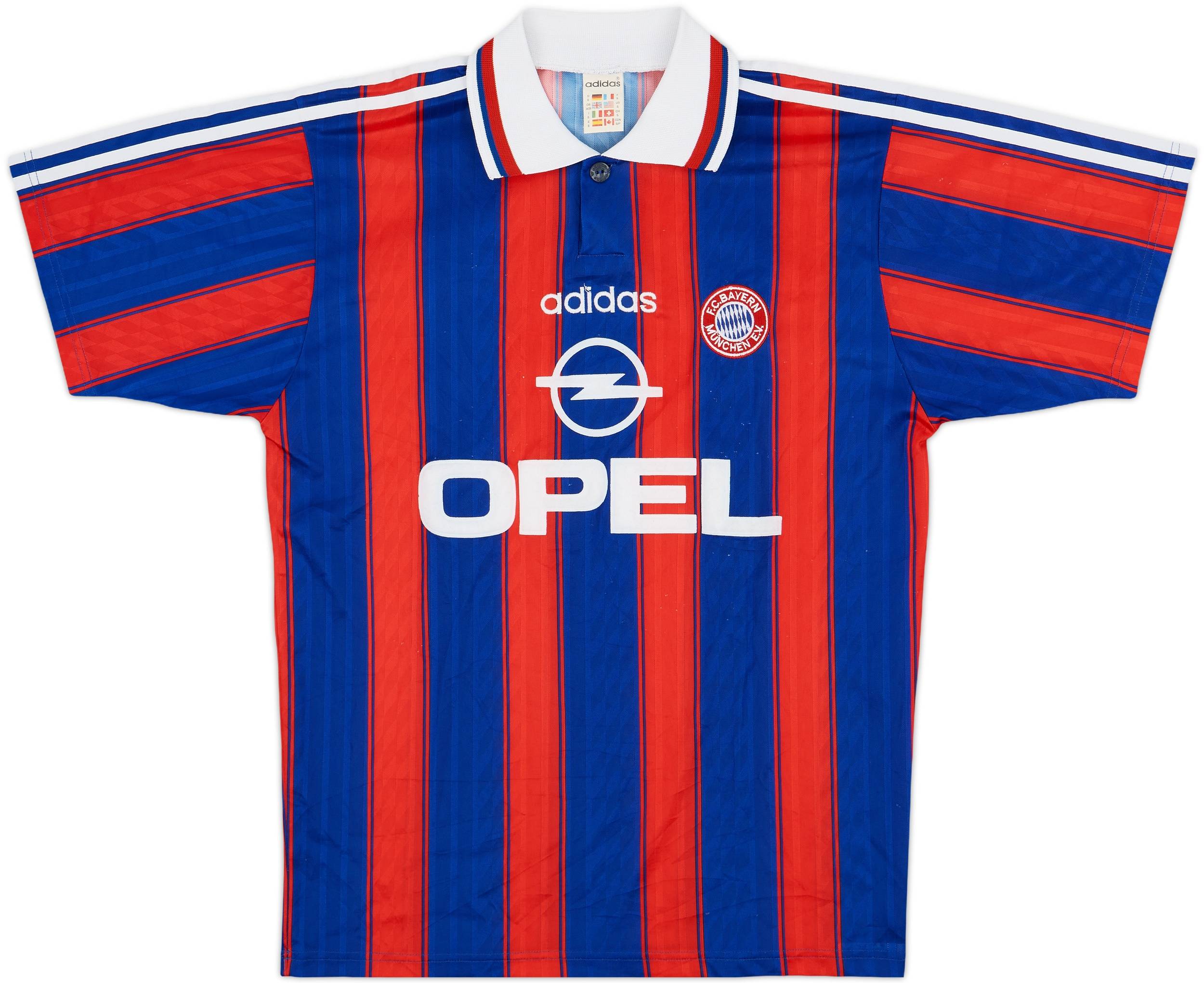 人気メーカー・ブランド Home Signed' 'Squad Munich Bayern 1995-97 Shirt (S) - 9/10 - ウェア