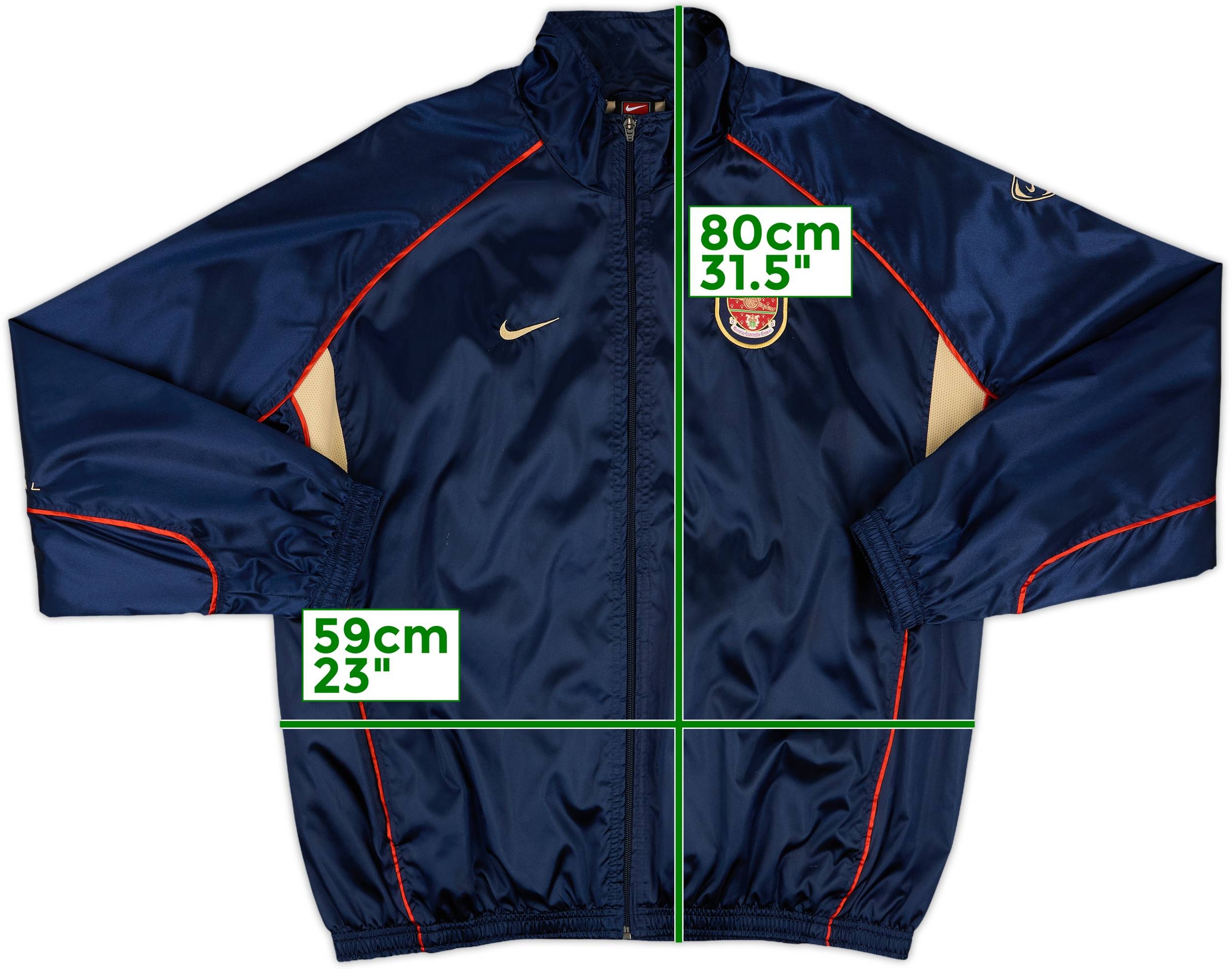 2001-02 Arsenal Nike Track Jacket - 8/10 - (L)