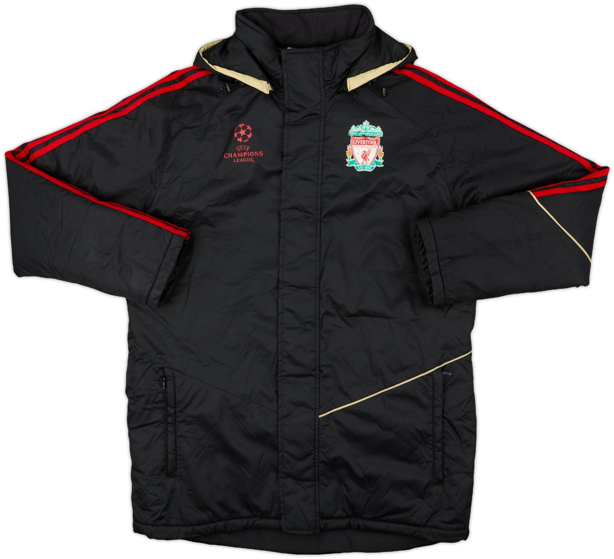 2008-09 Liverpool adidas Padded Bench Coat - 6/10 - (L)