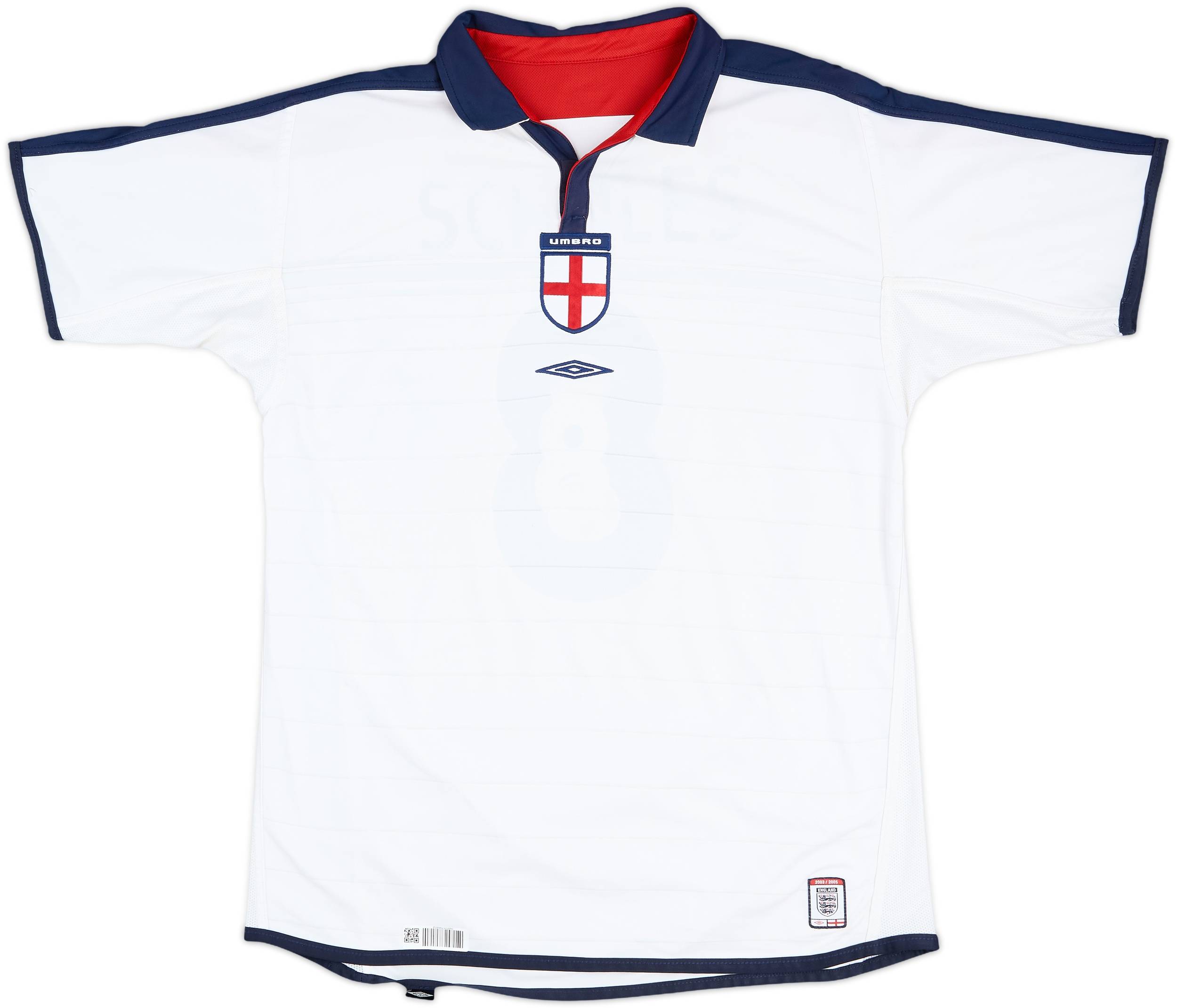 イングランド代表 Umbro シャツ SCHOLES 8 2003-05 England Home Shirt Scholes #8 - 9/10 - (L)