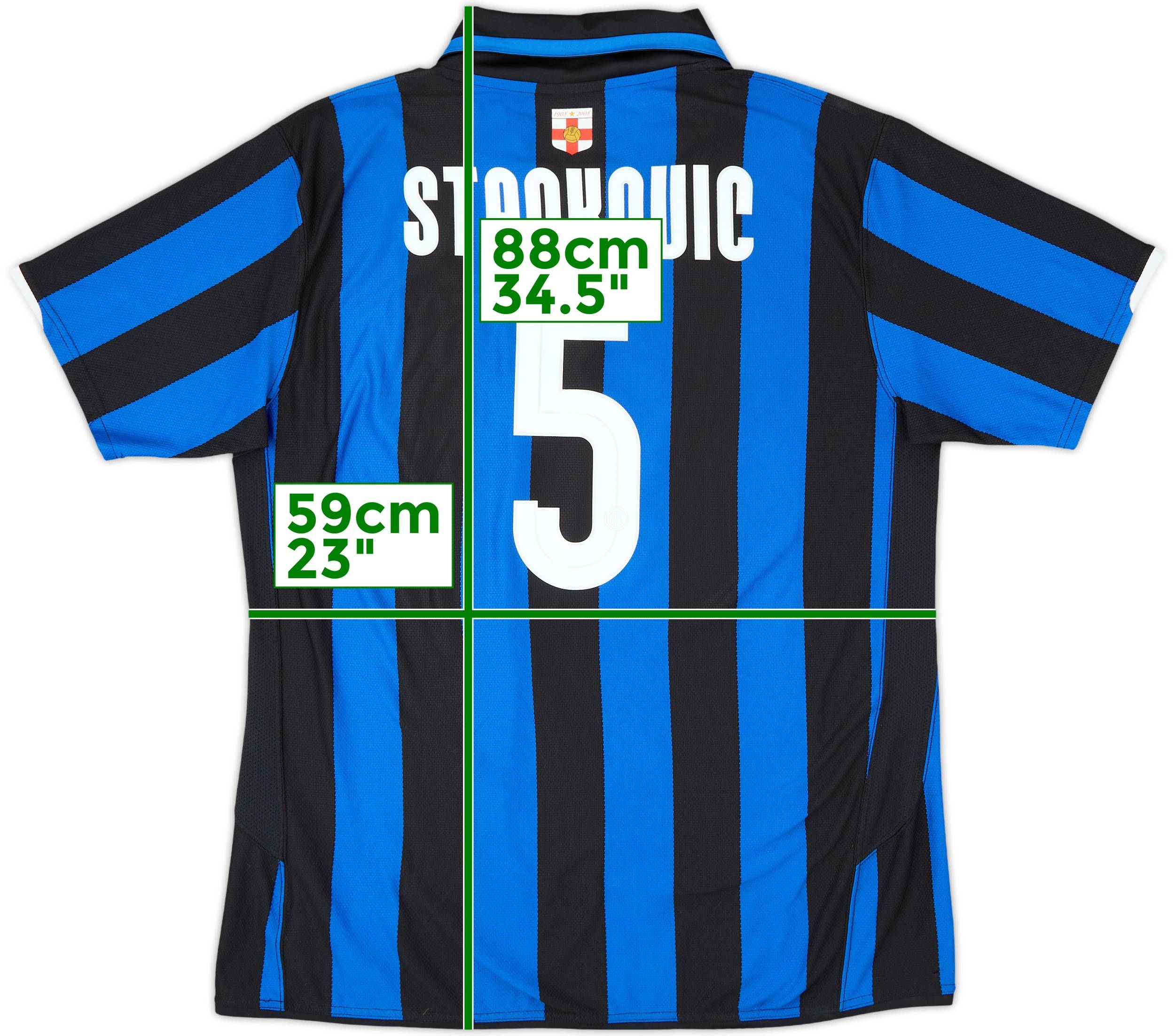 INTER 100周年 #5 STANKOVIC 2007-08 Inter Milan Centenary Home Shirt Stankovic #5 - 10