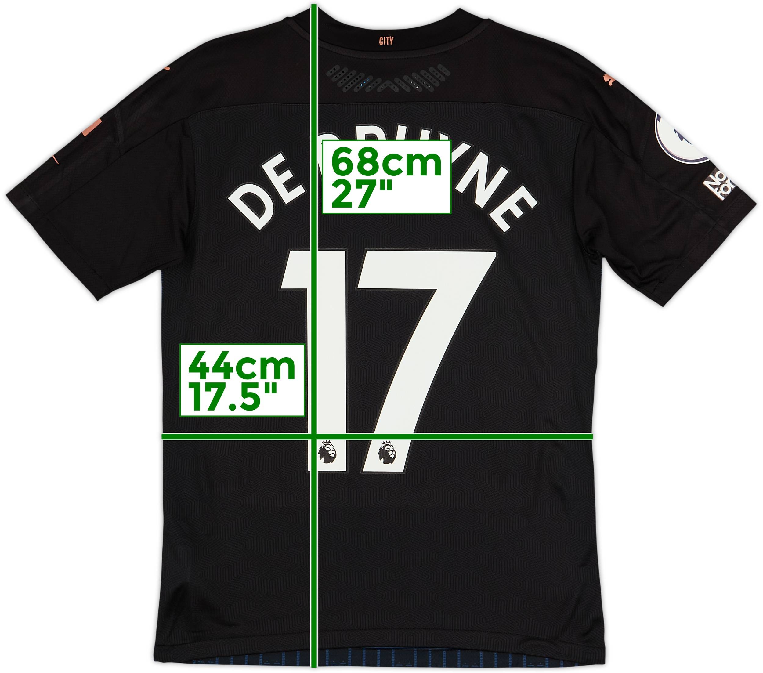 2020-21 Manchester City Authentic Away Shirt De Bruyne #17 (S)