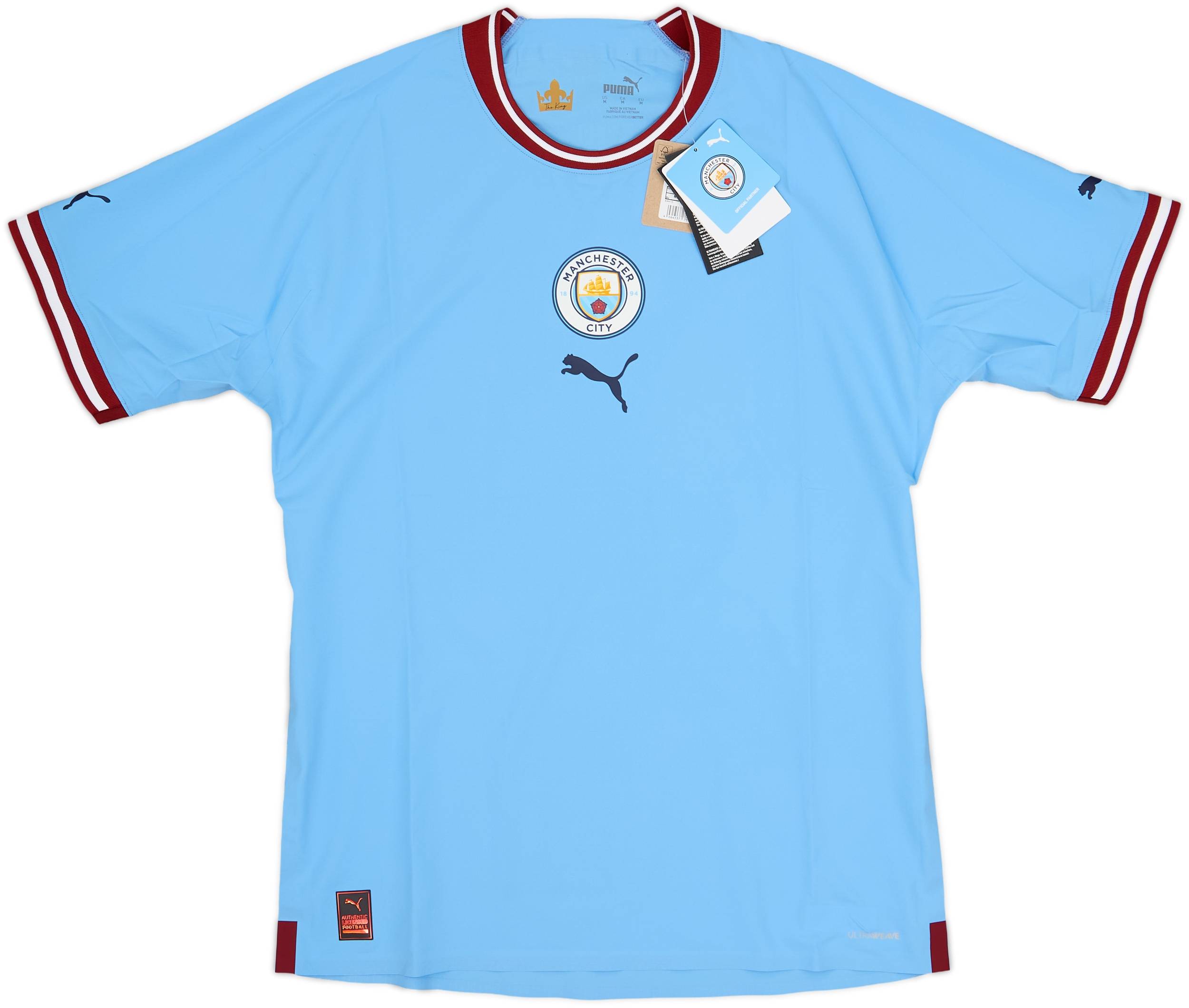 2022-23 Manchester City Authentic Home Shirt Haaland #9 (M) 2022-23 Manchester City Authentic Home Shirt Haaland #9 (M)