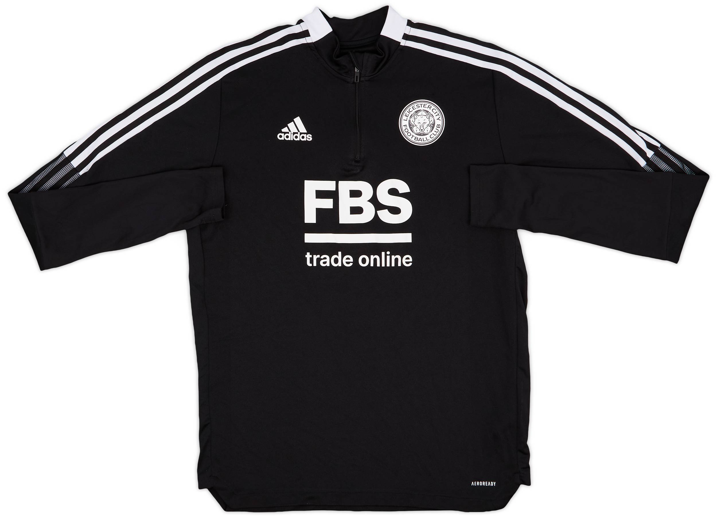2021-22 Leicester adidas 1/4 Zip Training Top - 9/10 - (L)