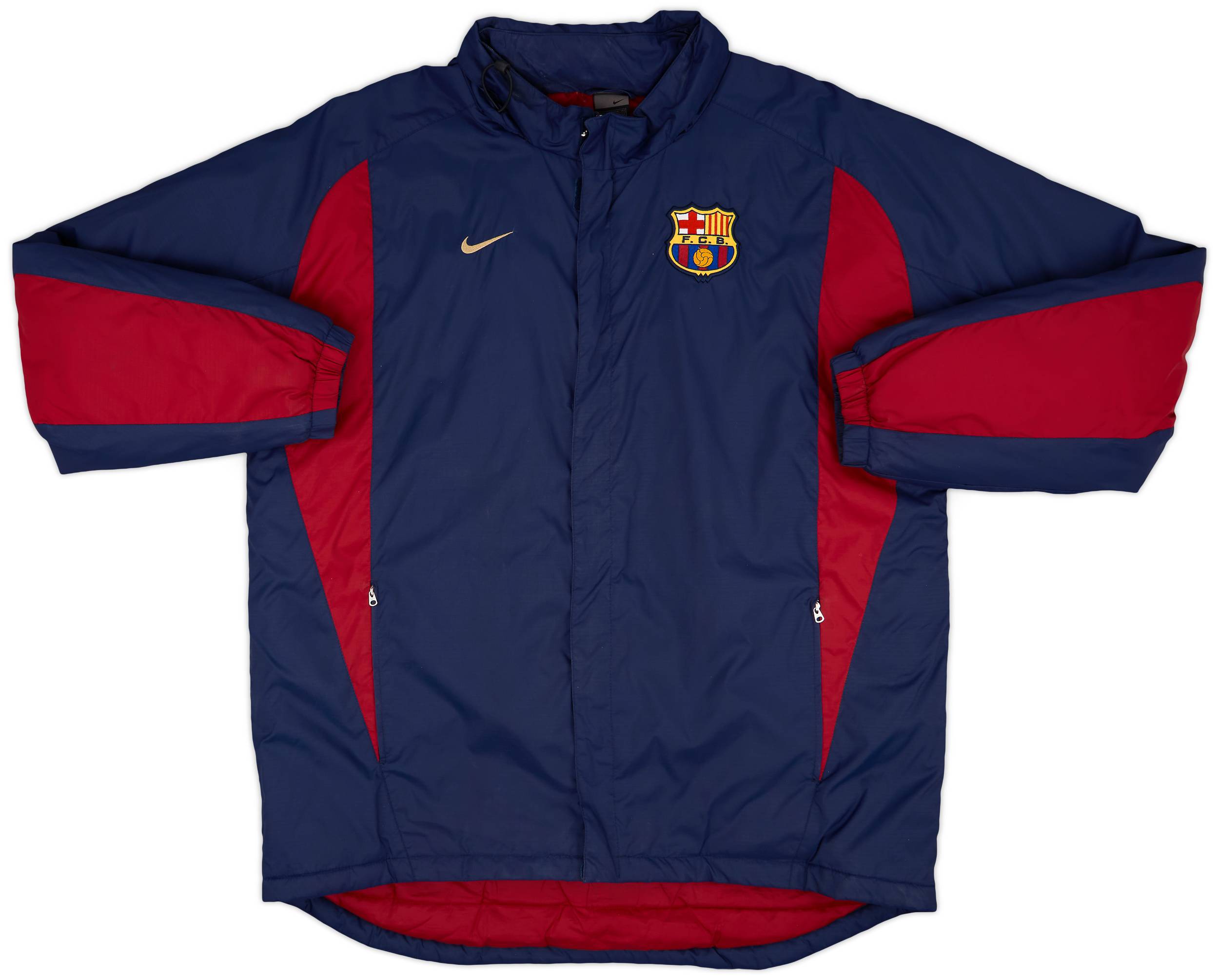 2002-03 Barcelona Nike Padded Bench Coat - 7/10 - (L)
