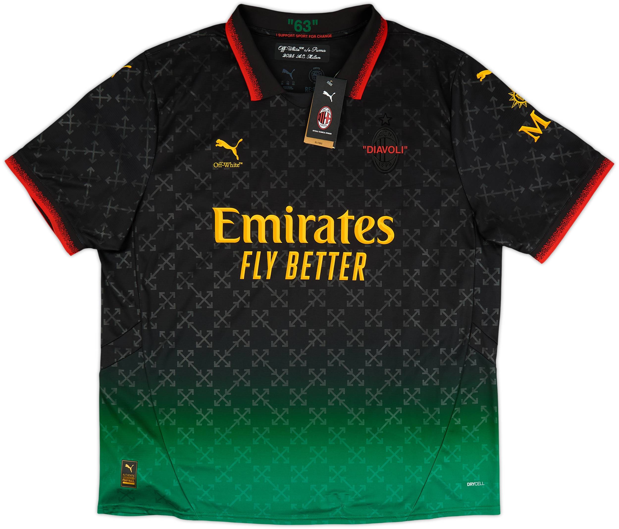 2024-25 AC Milan x Off White Fourth Shirt Joao Felix #79 (XXL)