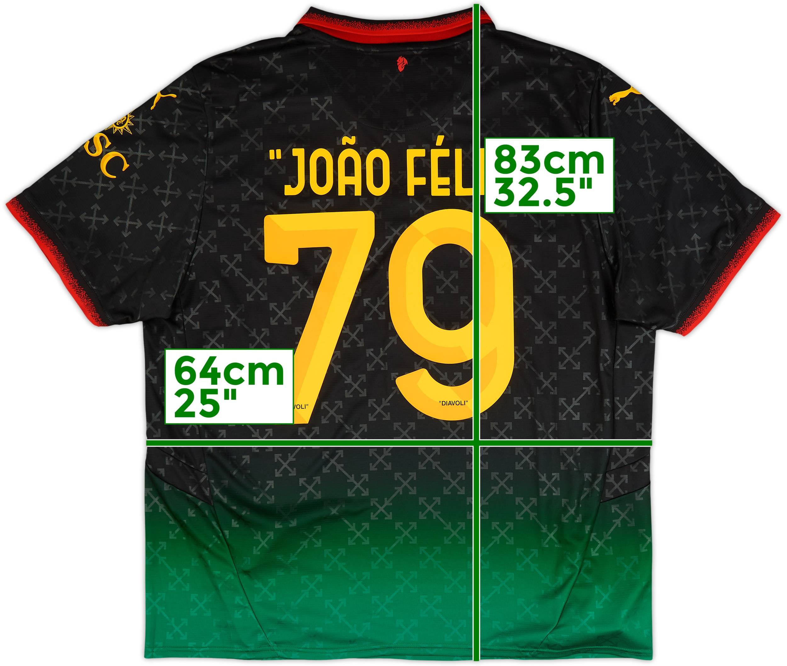2024-25 AC Milan x Off White Fourth Shirt Joao Felix #79 (XXL)