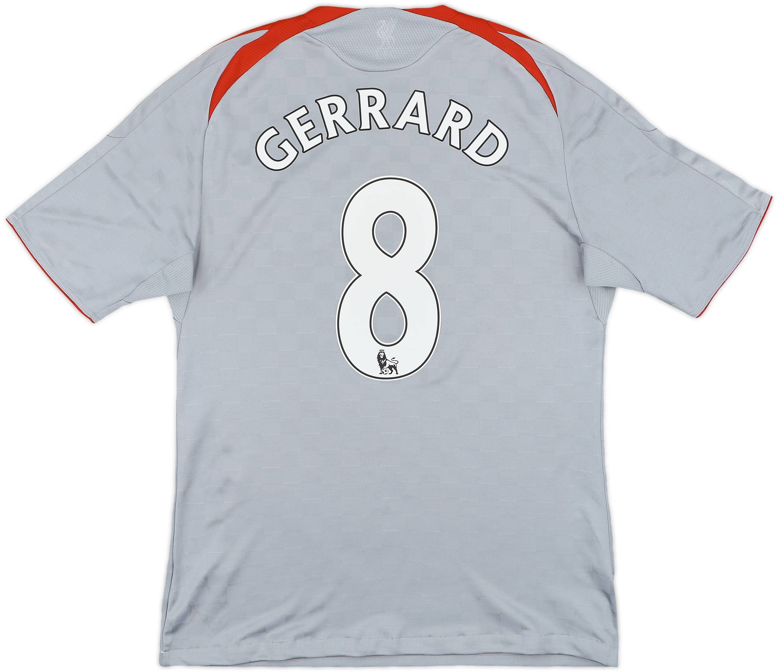 2009-10 Liverpool Away Shirt Gerrard #8 - 6/10 - (XL)