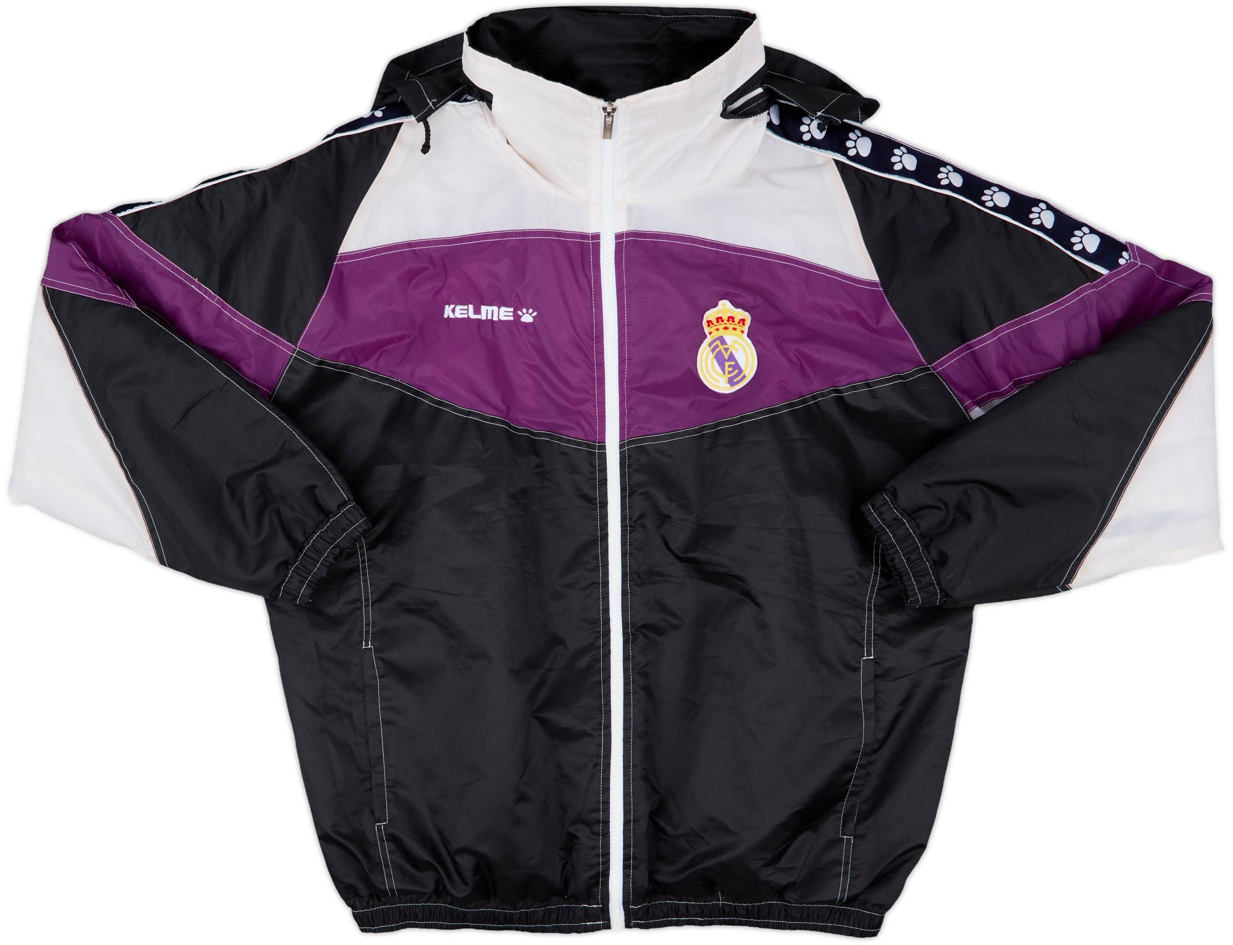 人気の贈り物が Madrid Real 1997-98 Kelme (XL) - 7/10 - Jacket Rain Hooded ウェア