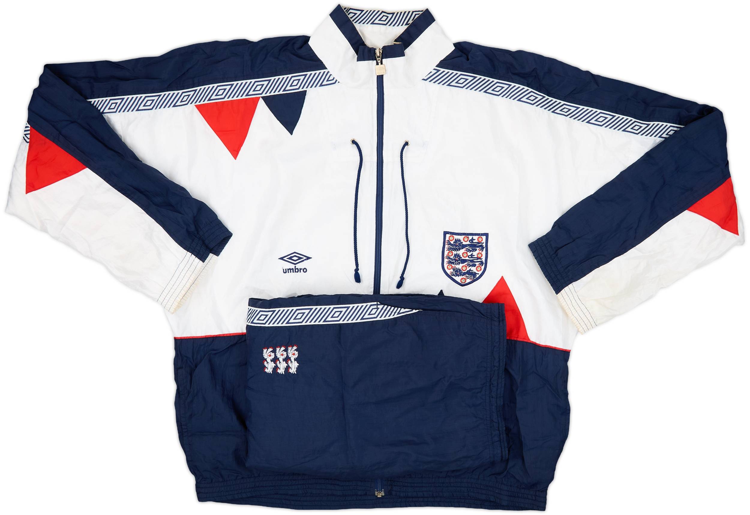 1990-92 England Umbro Tracksuit - 9/10 - (XL)