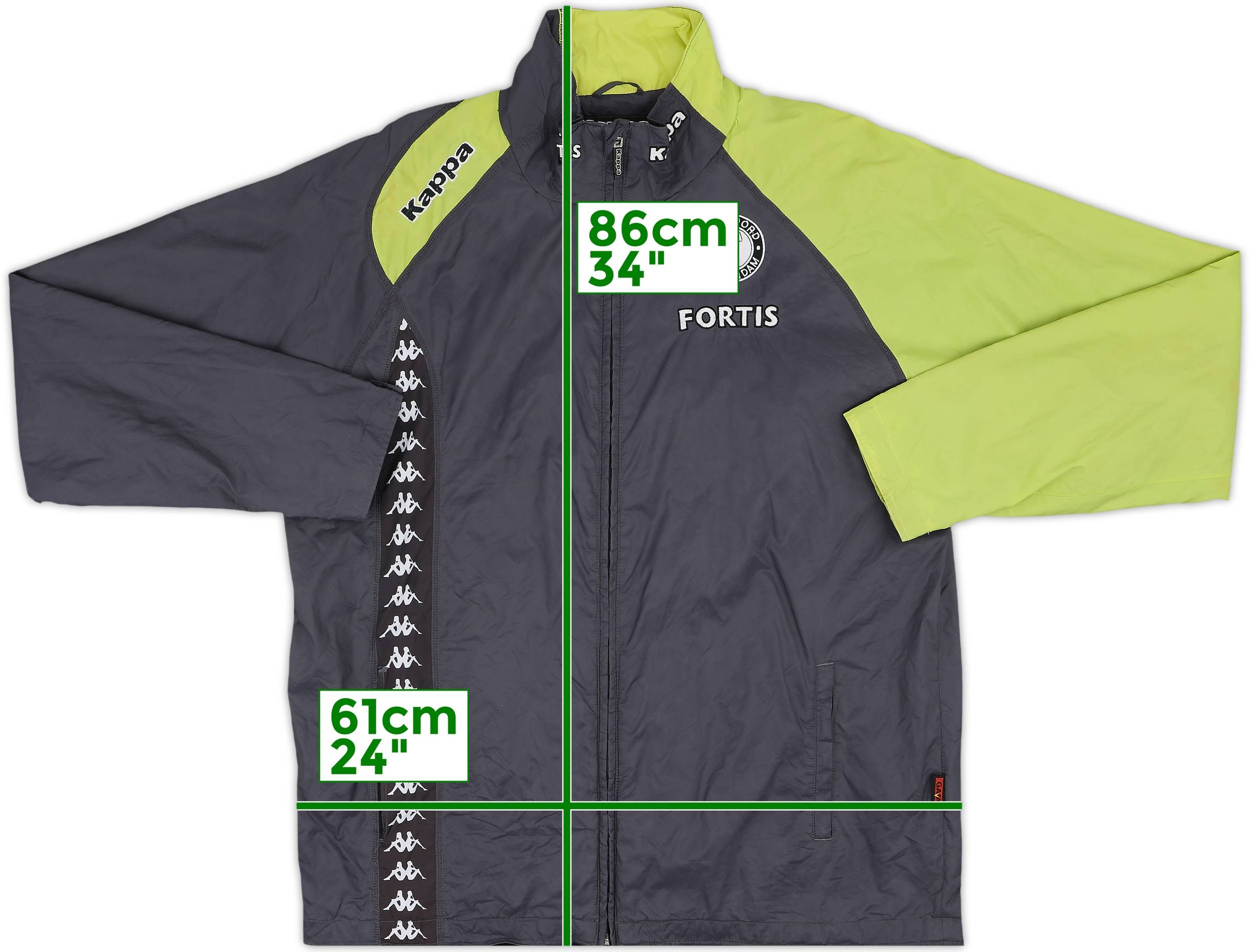 ファッション人気ブランドランキング 2007-08 Feyenoord Kappa Track Jacket - 8/10 - (XL) ウェア