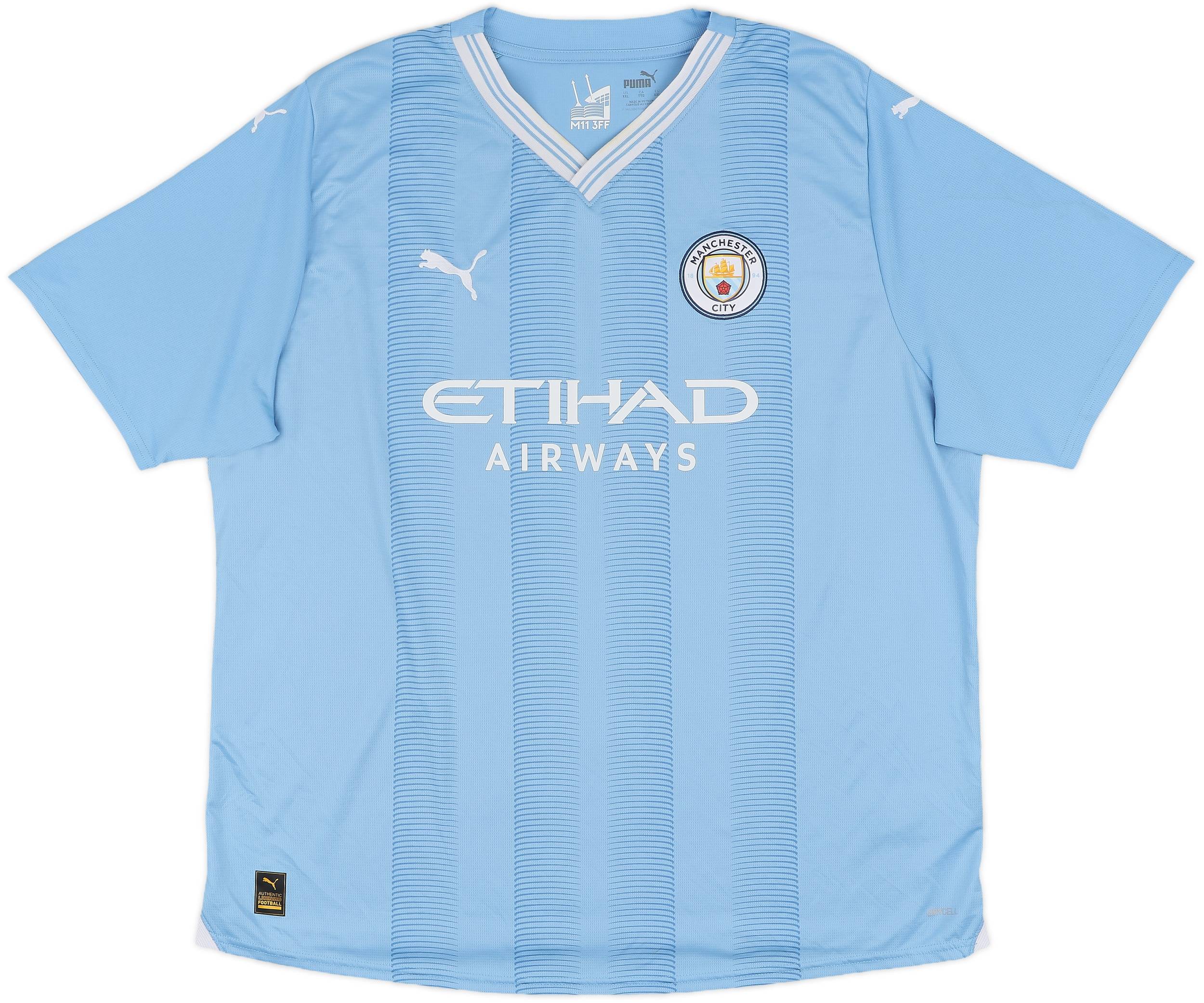 2023-24 Manchester City Home Shirt De Bruyne #17 - 7/10 - (XXL)