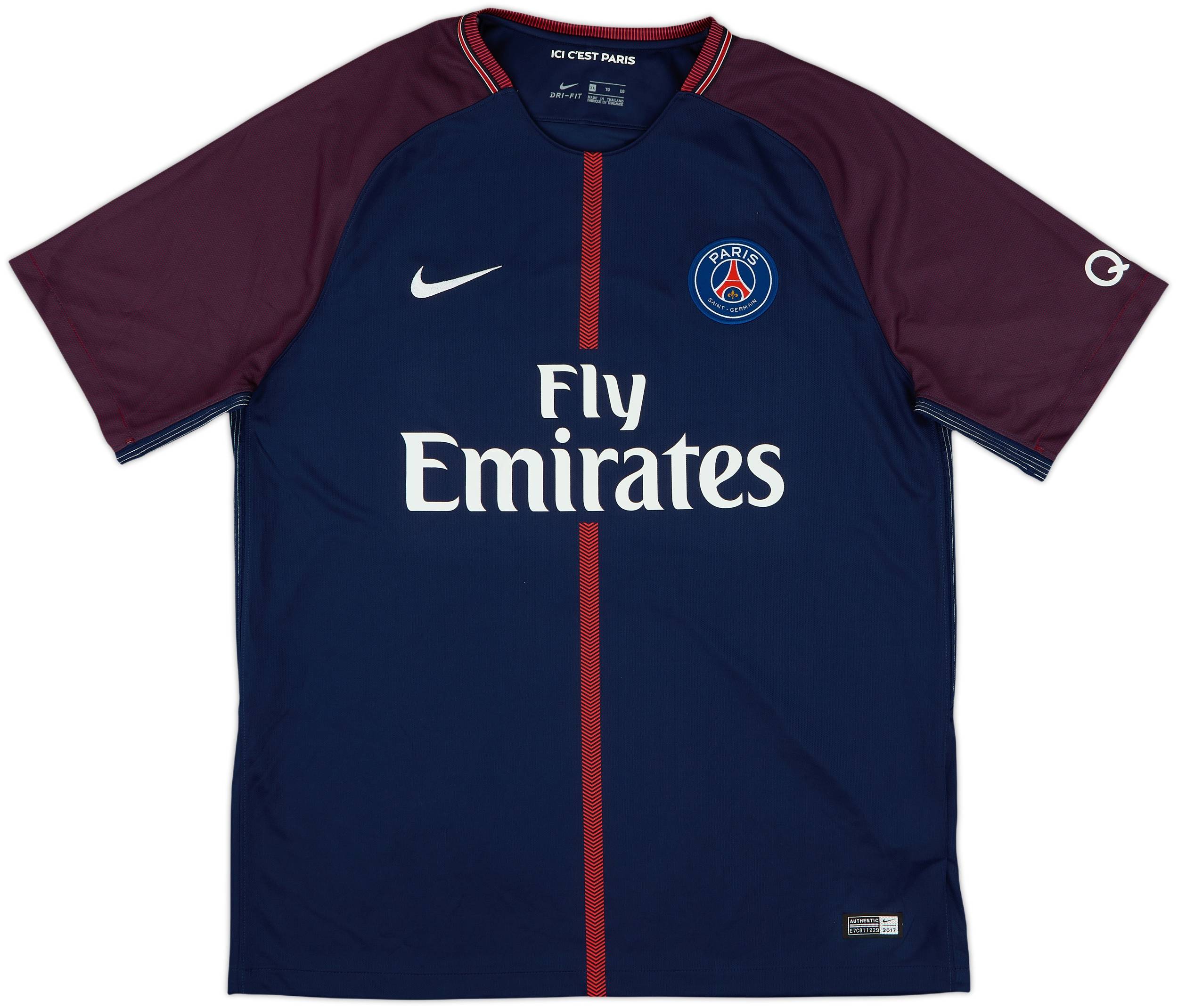 2017-18 Paris Saint-Germain Home Shirt Verratti #6 - 9/10 - (XL)