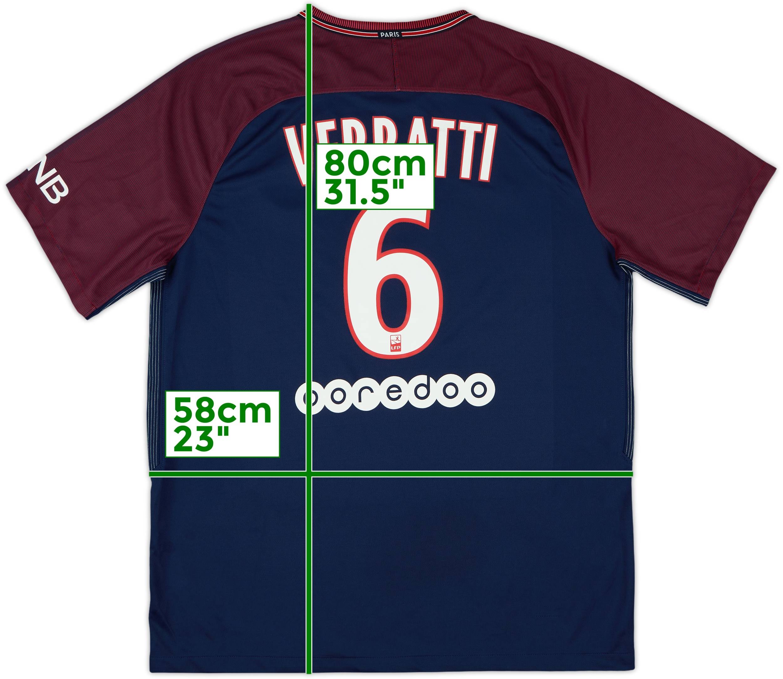 パリ・サンジェルマン　長袖　Verratti 6 パリ・サンジェルマン 長袖 Verratti 6