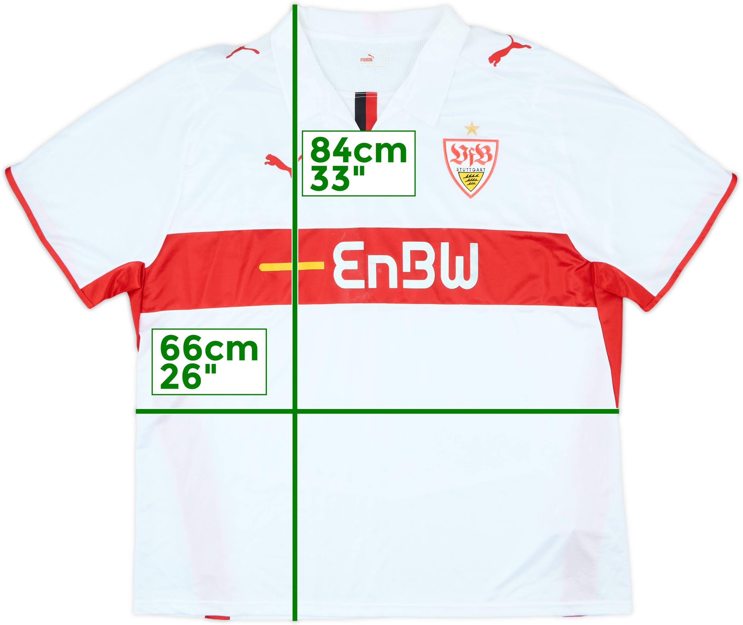 2008-09 Stuttgart Home Shirt - 6/10 - (3XL)