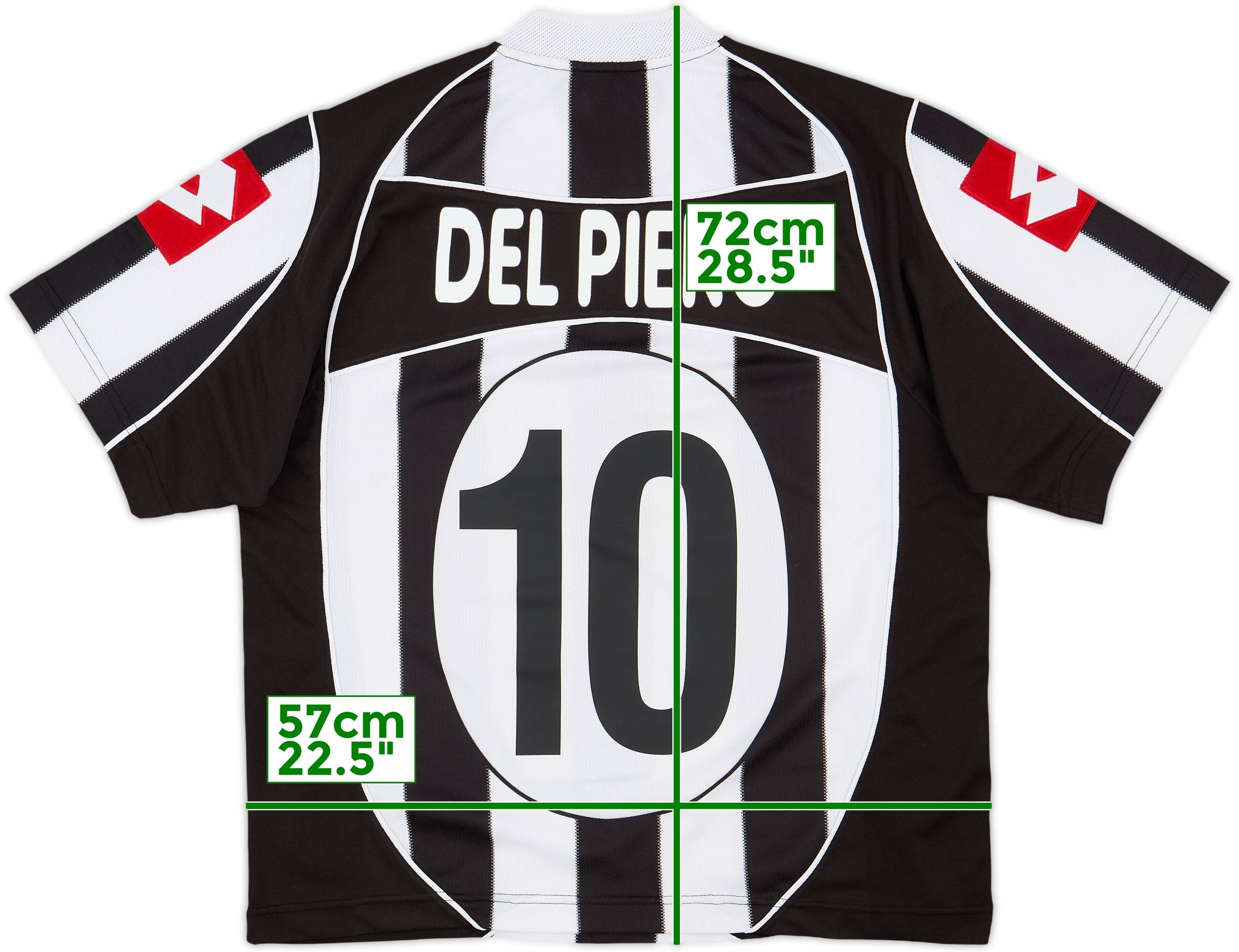2002-03 Juventus Home Shirt Del Piero #10 - 8/10 - (L)