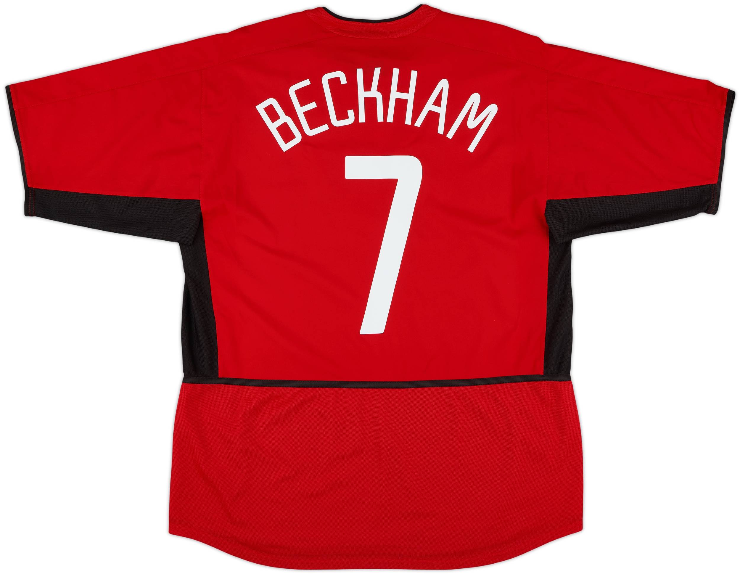2002-04 Manchester United Home Shirt Beckham #7 - 6/10 - (L)