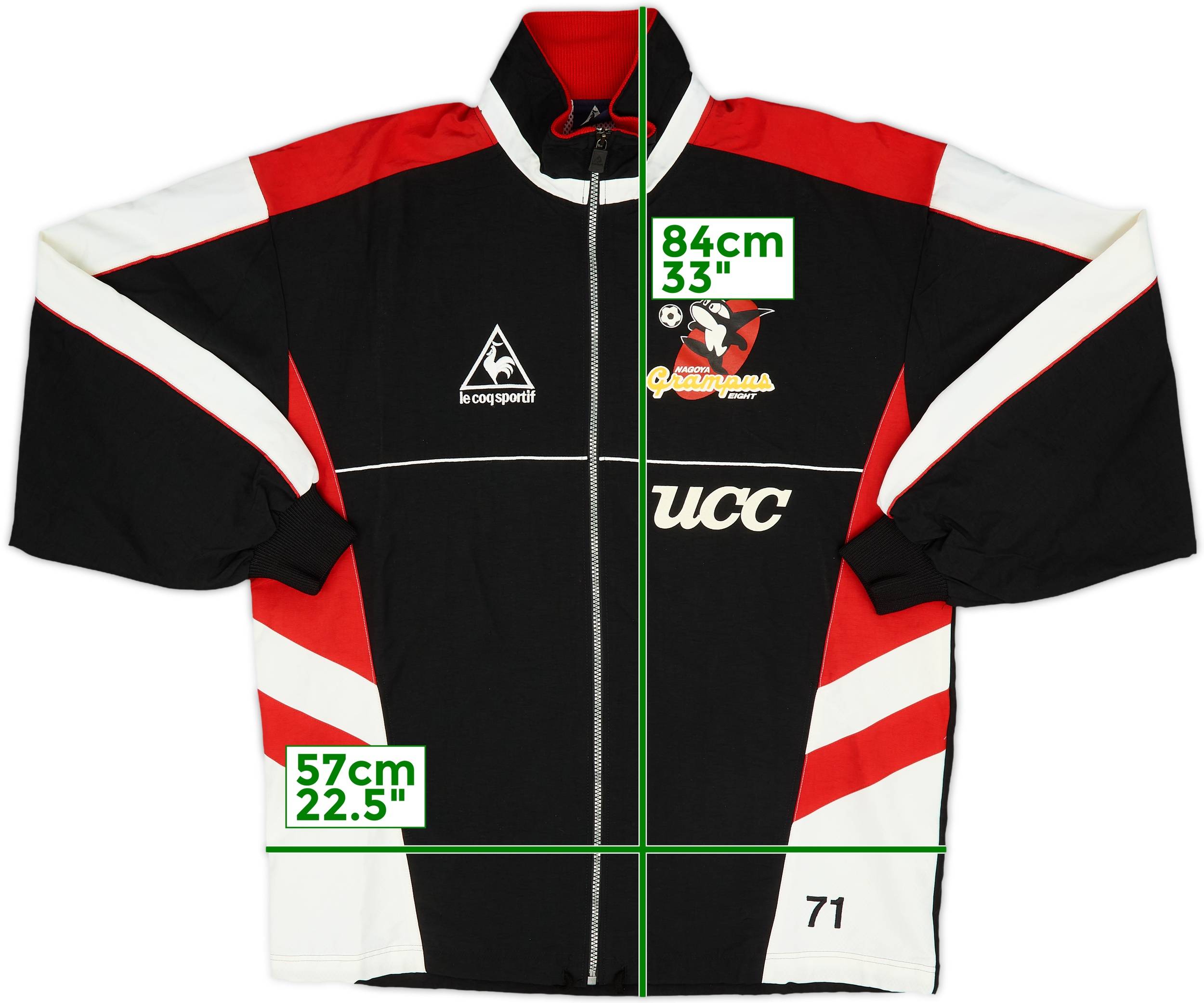 1998 Nagoya Grampus Eight Player Issue Training Shell Top