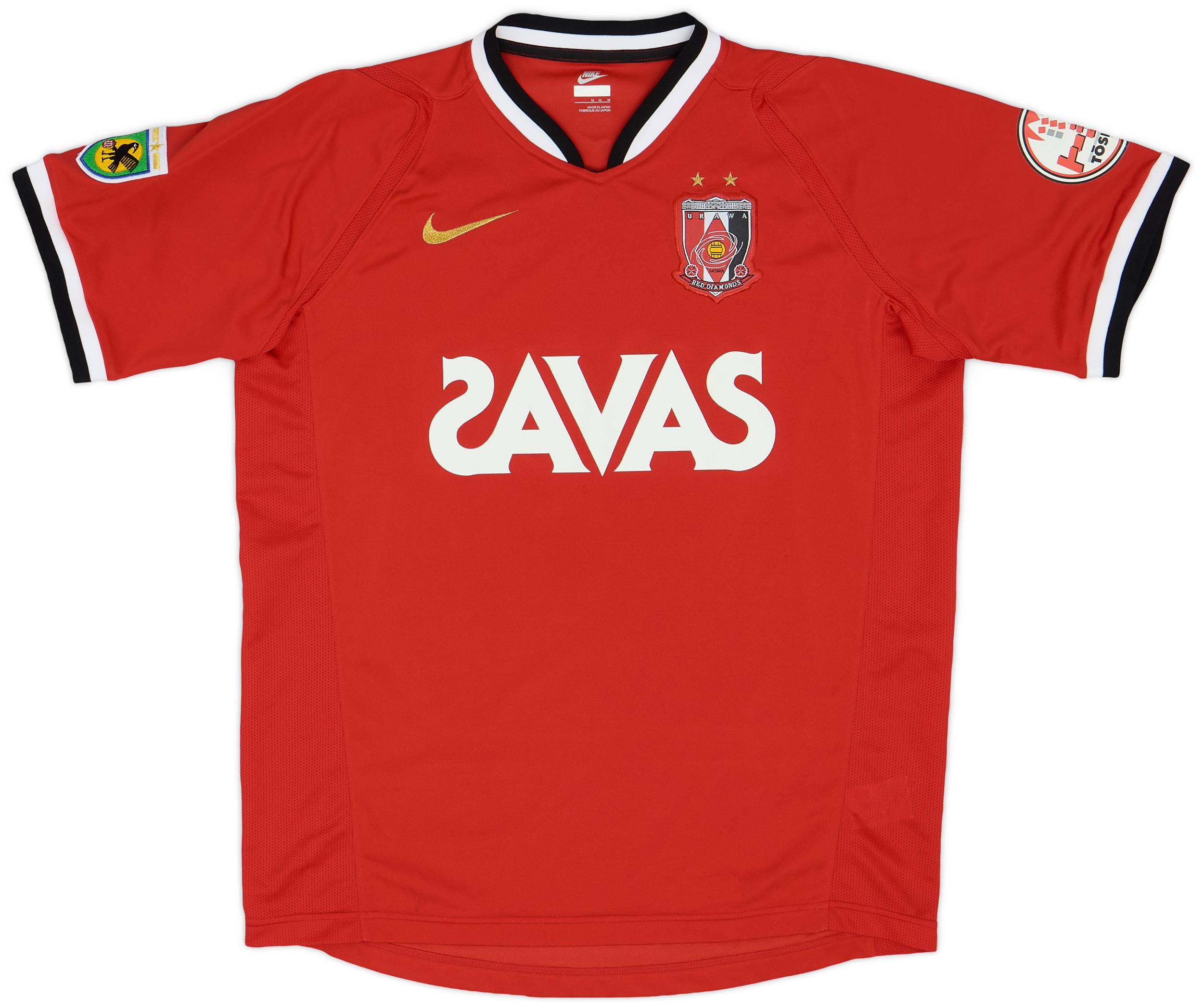 【サイズ交換ＯＫ】 2007 Urawa Red Diamonds Home Shirt - 8/10 - (M) ウェア