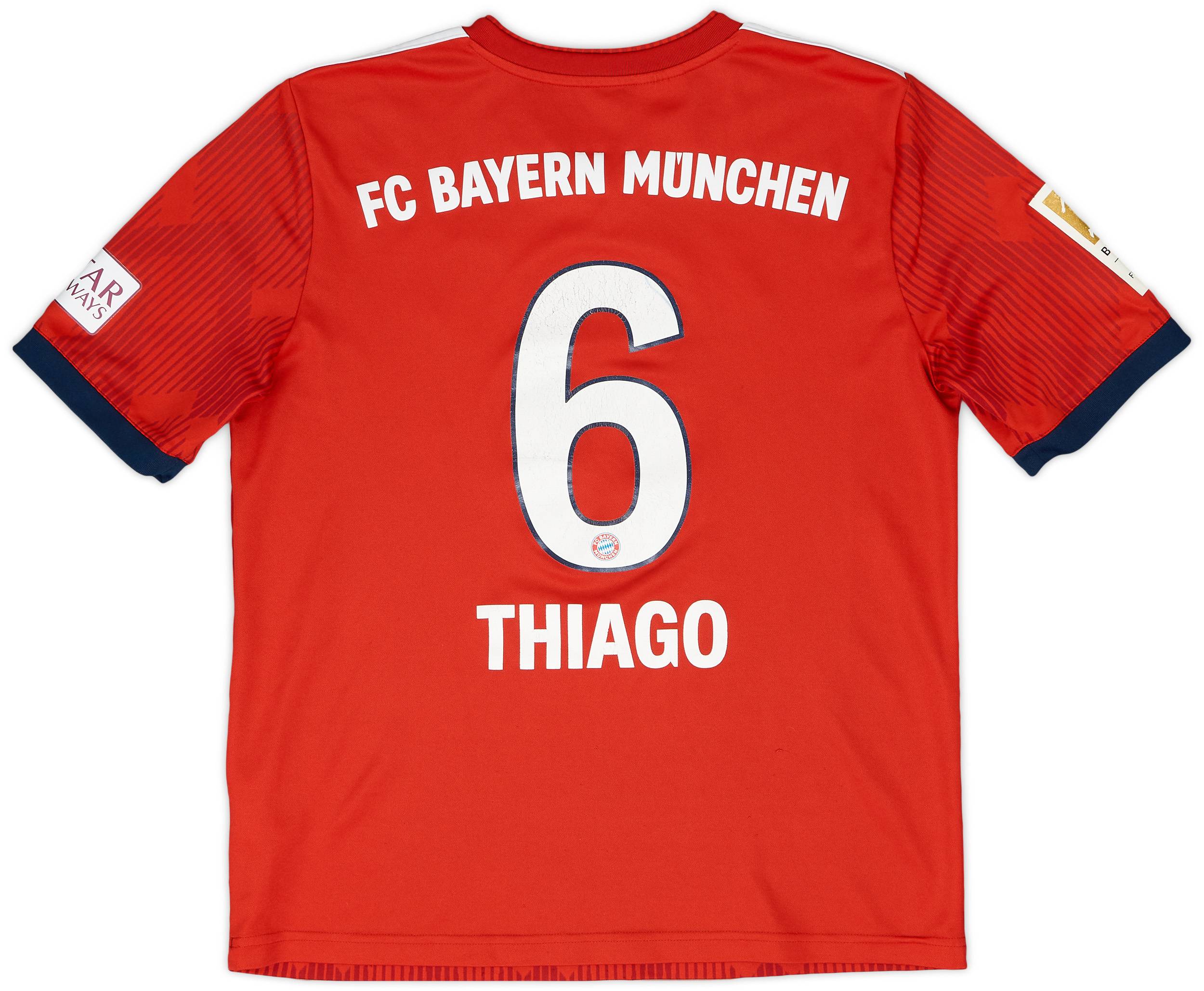 FC Bayern Munchen Thiago 6番 Oサイズ シャツ