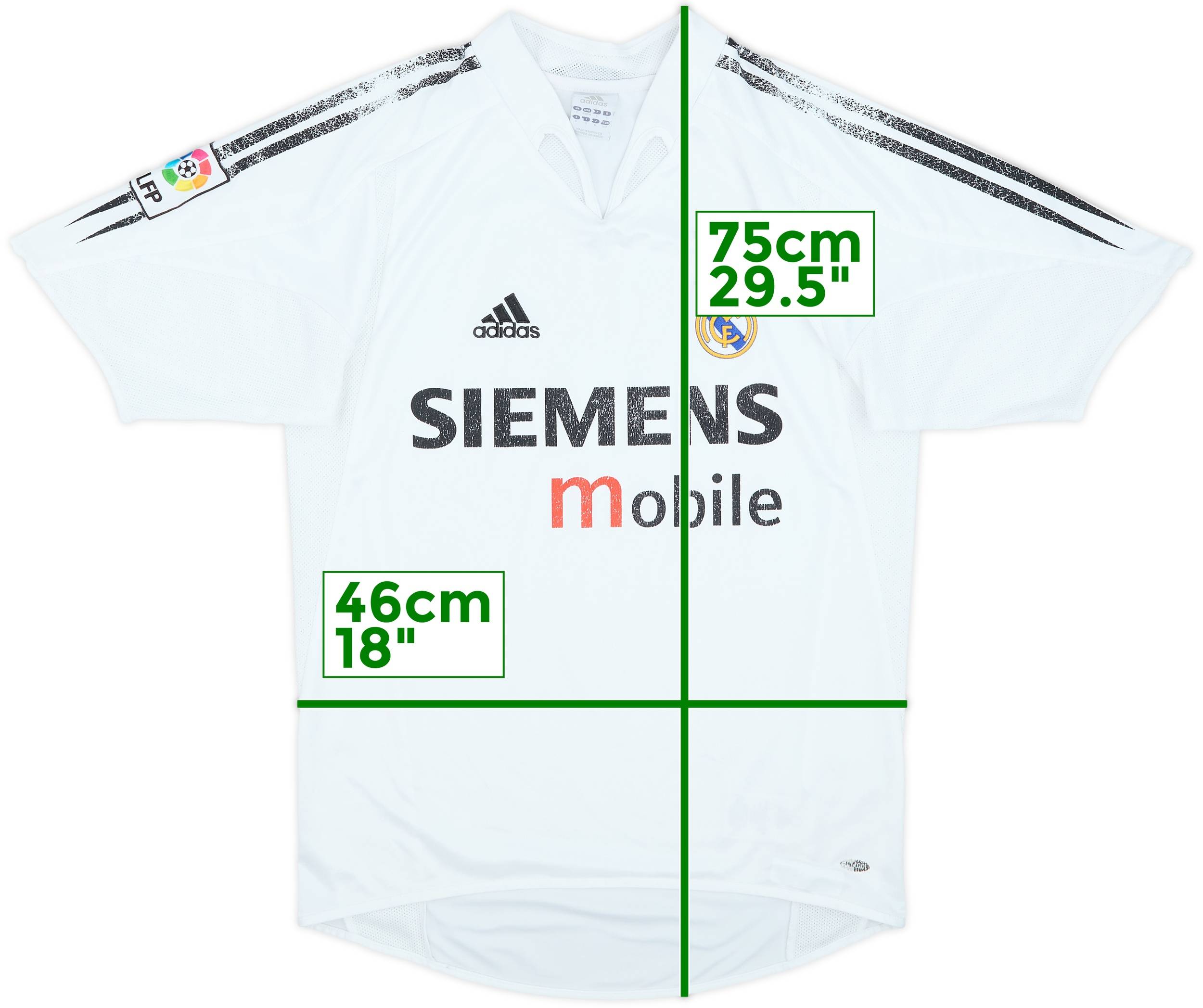 ウェア Real Madrid 04/05 Home Authentic jersey 2004-05 Real Madrid Home Shirt (7-8 Years)