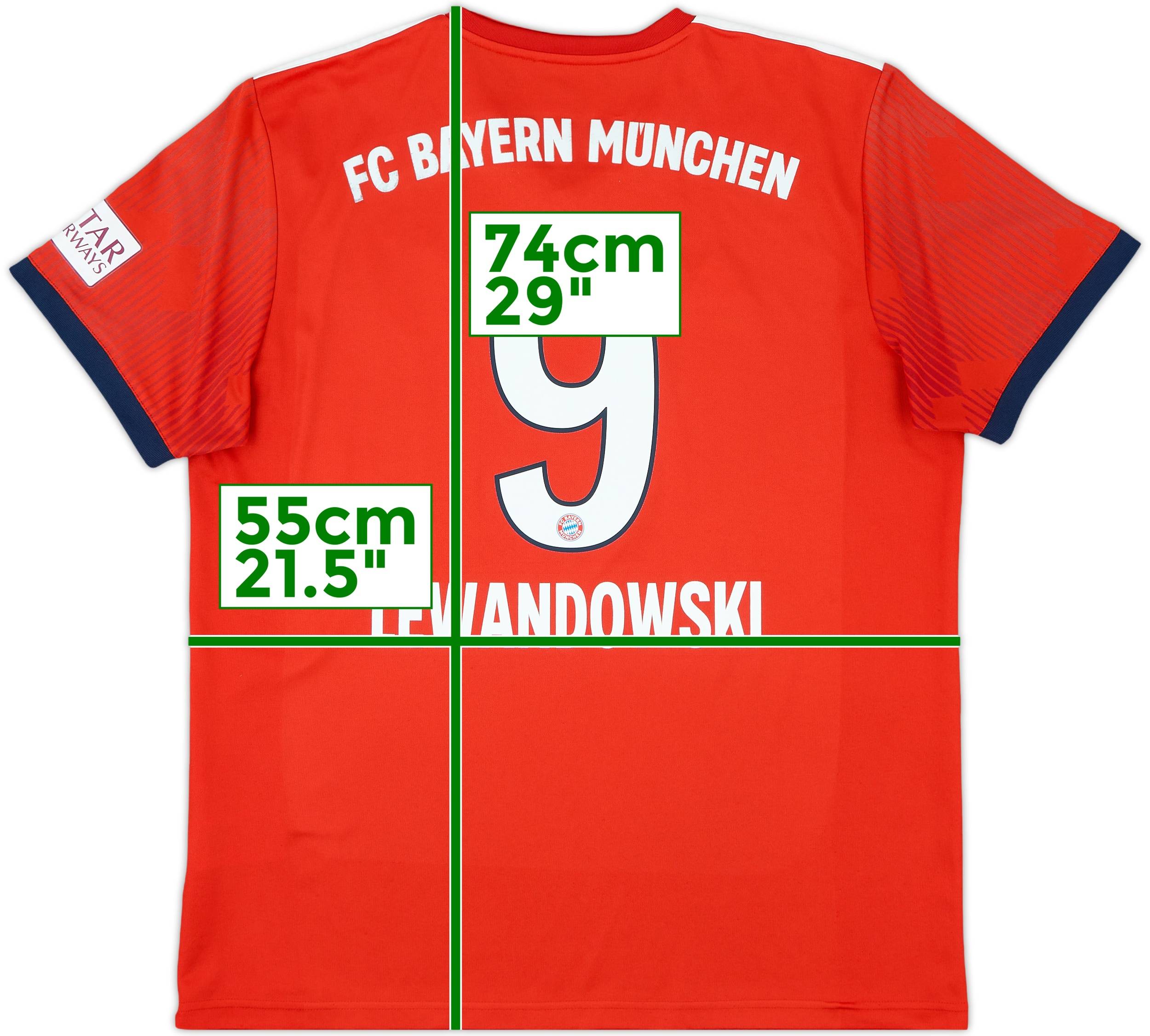 ウェア FC Bayern Munich LEWANDOWSKI 9 2019/20 Bayern Munich Home Jersey #9 Lewandowski 3XL Adidas
