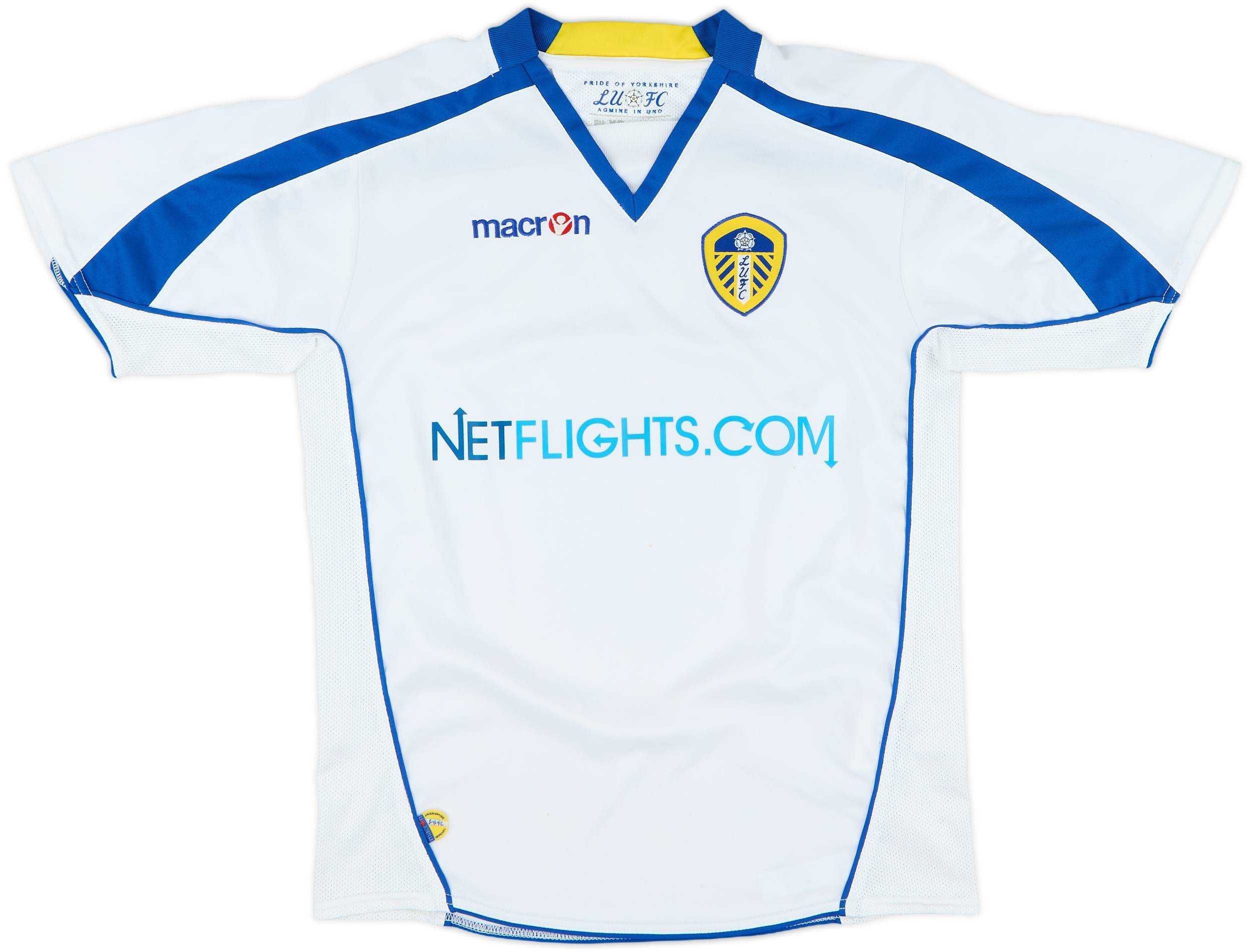 2008-09 Leeds United Home Shirt Beckford #9 - 7/10 - (L.Boys)