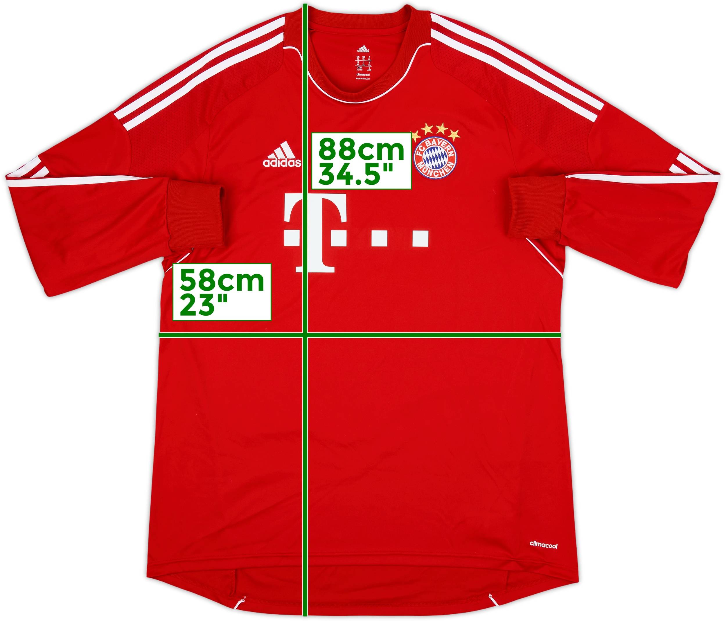 FC Bayern München 2013 シャツ/Lサイズ Bayern Munich 2013-14 Champions League Final Shirt - Premier