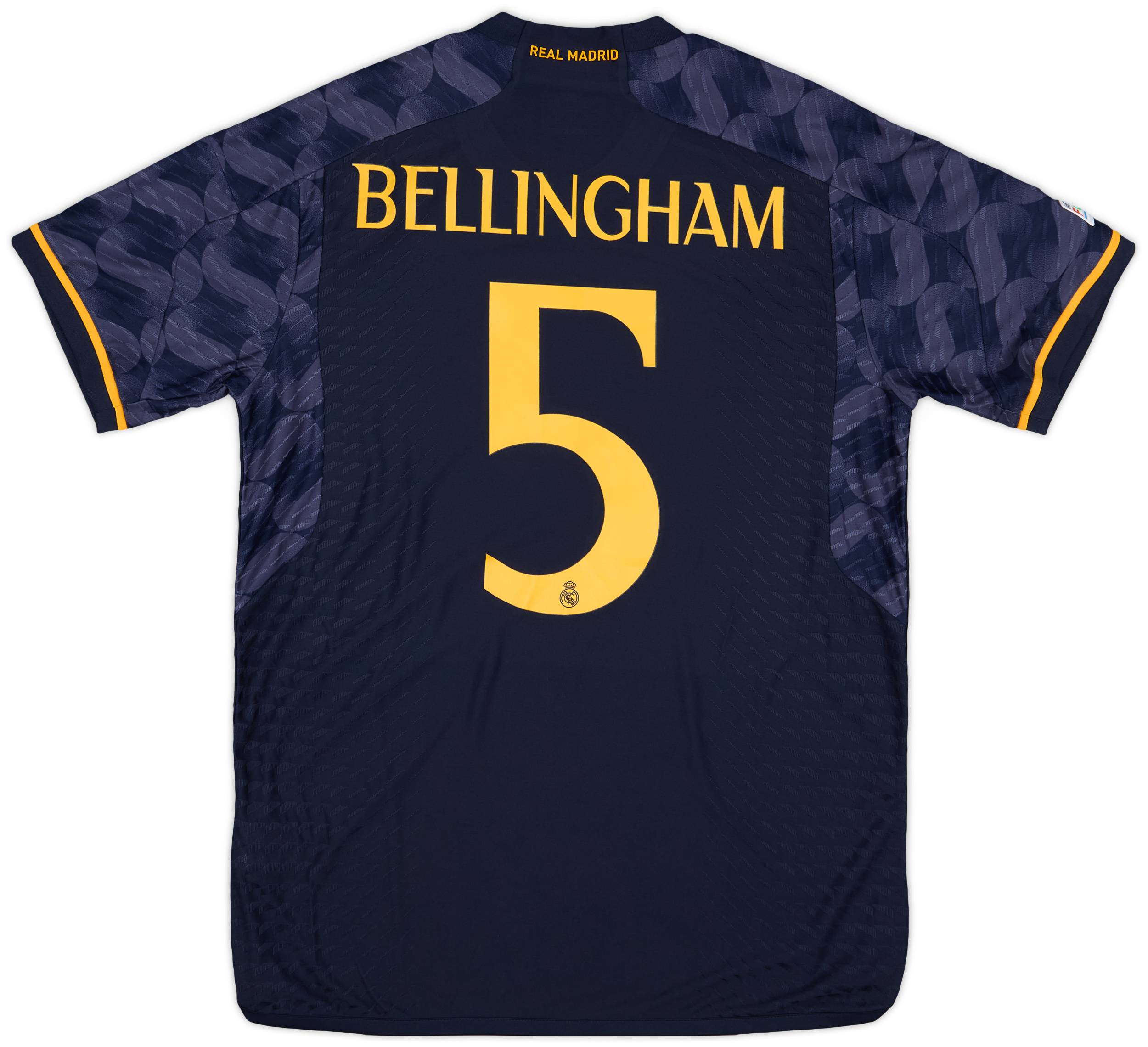 柔らかい Authentic Madrid Real 2023-24 Away #5 Bellingham Shirt ウェア