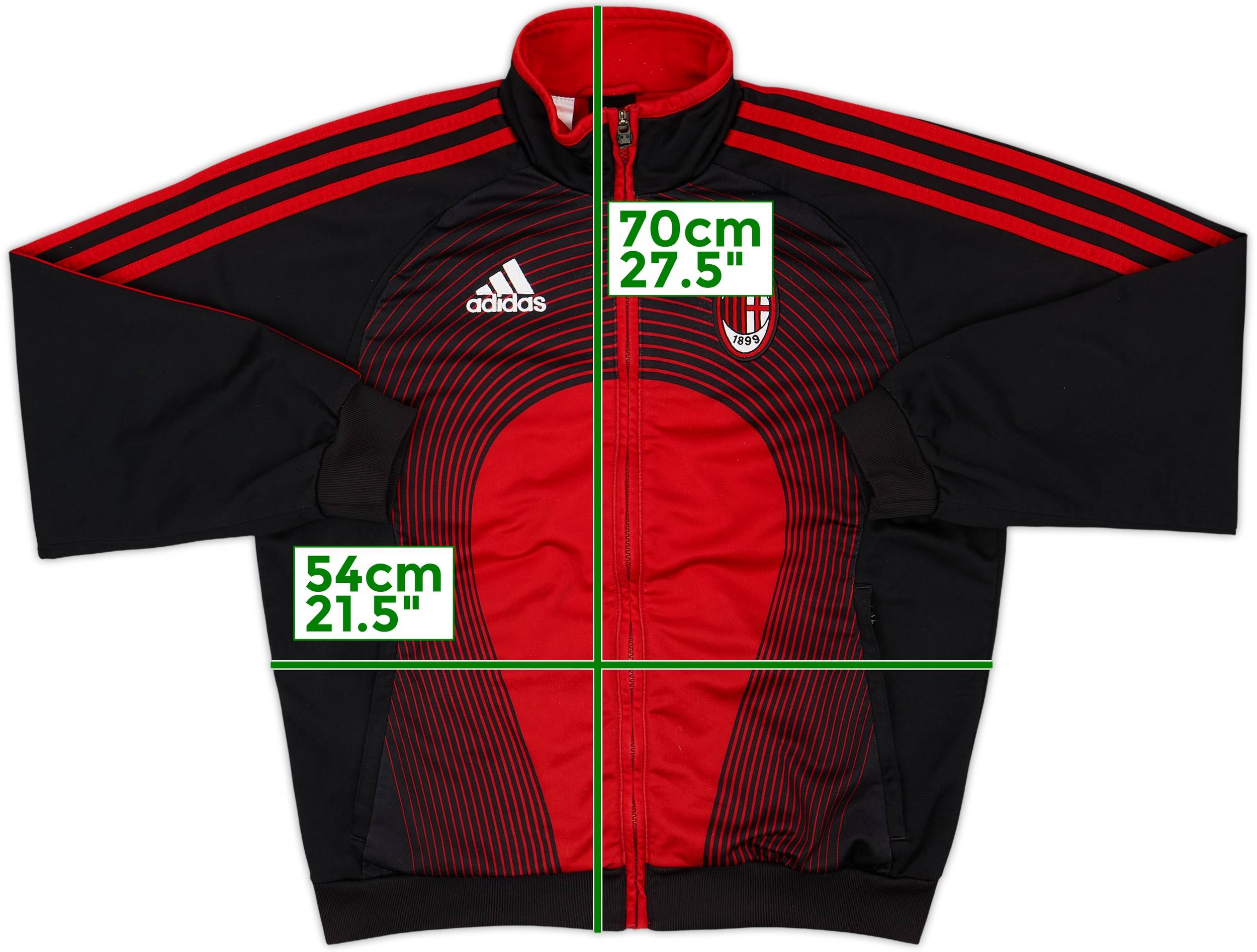 2003-04 AC Milan adidas Track Jacket - 6/10 - (M)