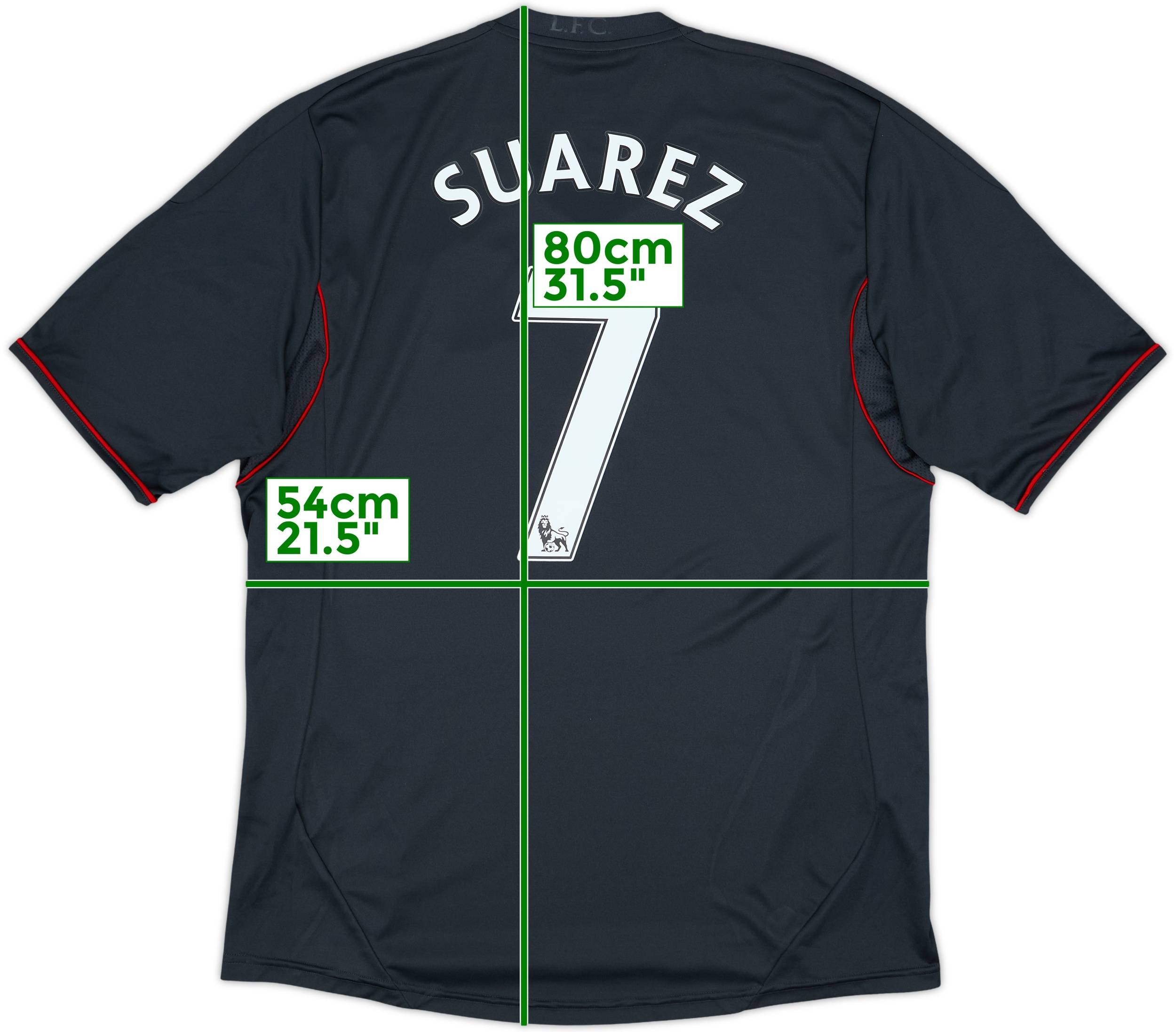 2011-12 Liverpool Away Shirt & Shorts Suarez #7 - 8/10 - (L)
