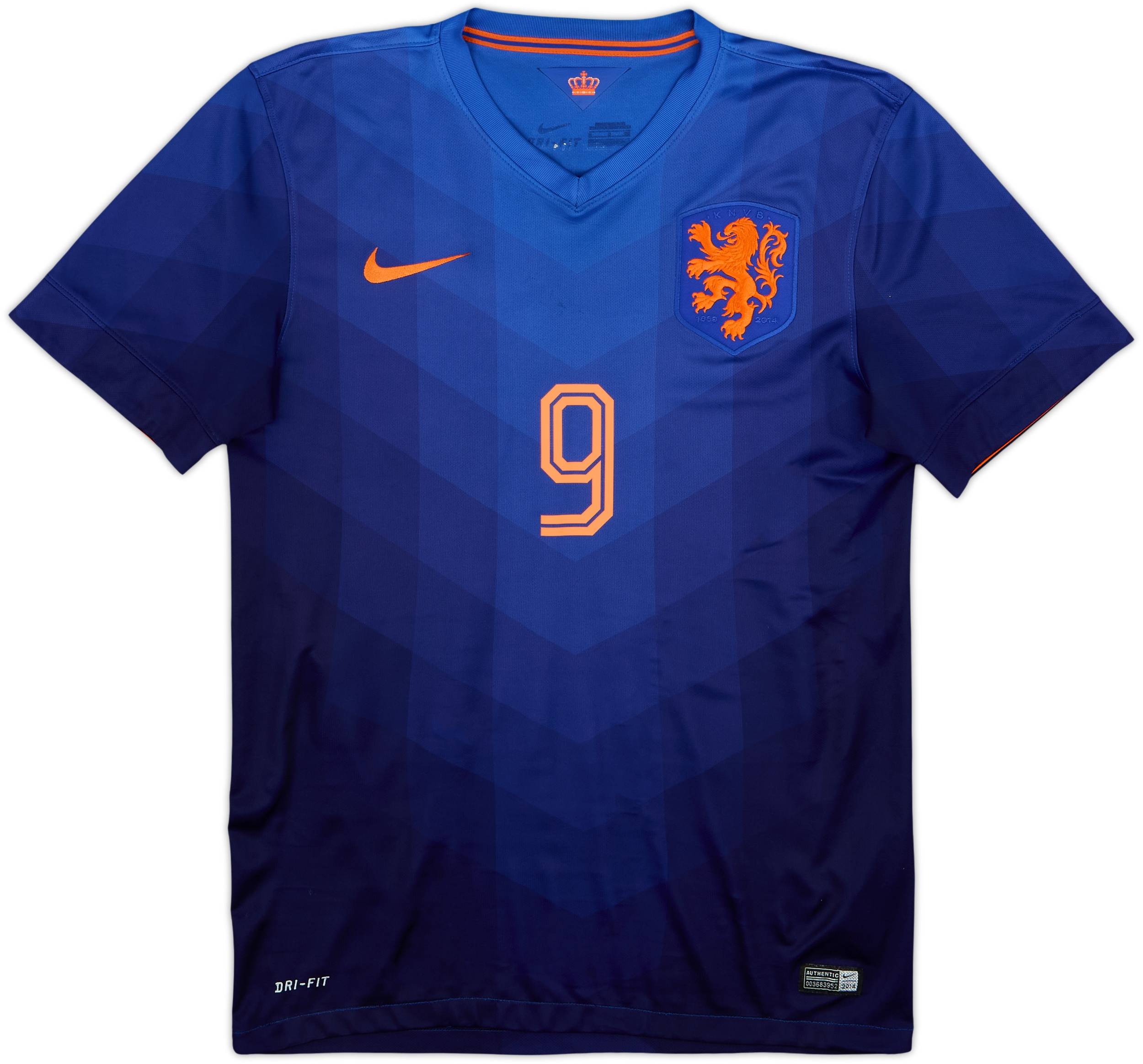2014-15 Netherlands Away Shirt V.Persie #9 - 6/10 - (S)