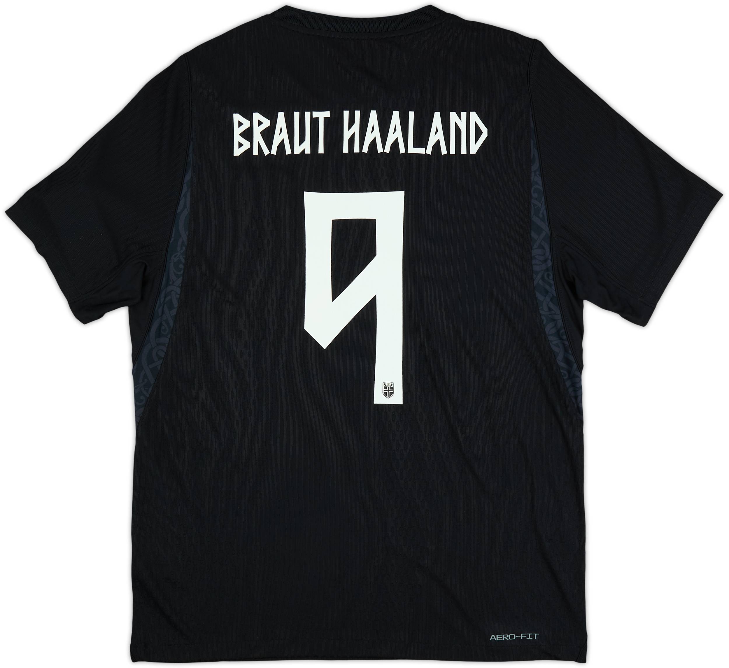  KIRIN サッカーシャツ 黒 2026-27 Norway Authentic Away Shirt Braut Haaland #9