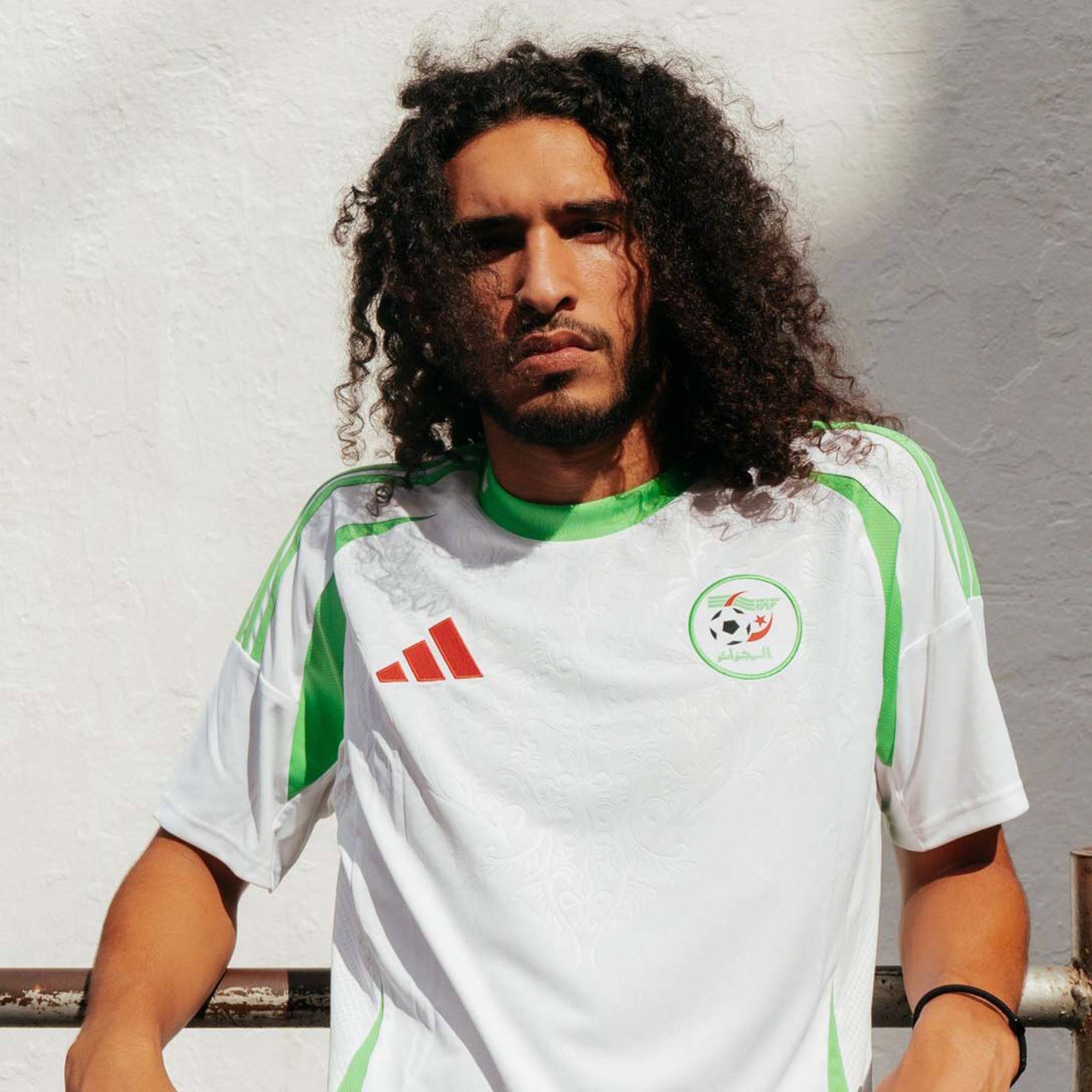 adidas MAHREZ 7 XL アルジェリア代表　サッカーユニフォーム 2022/23 Algeria Home Jersey #7 Mahrez Large adidas Soccer AFCON