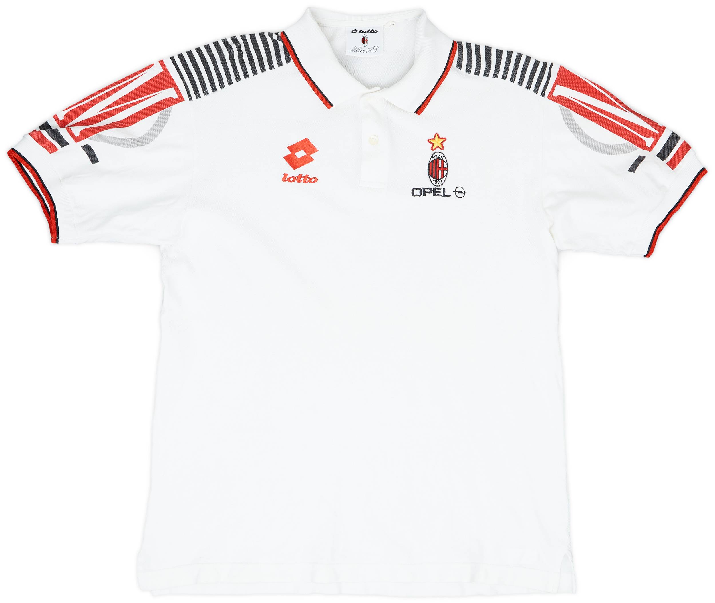 lotto AC MILAN  ユニフォーム シャツ 9 1995-96 AC Milan Lotto Polo Shirt - 7/10 - (XL)
