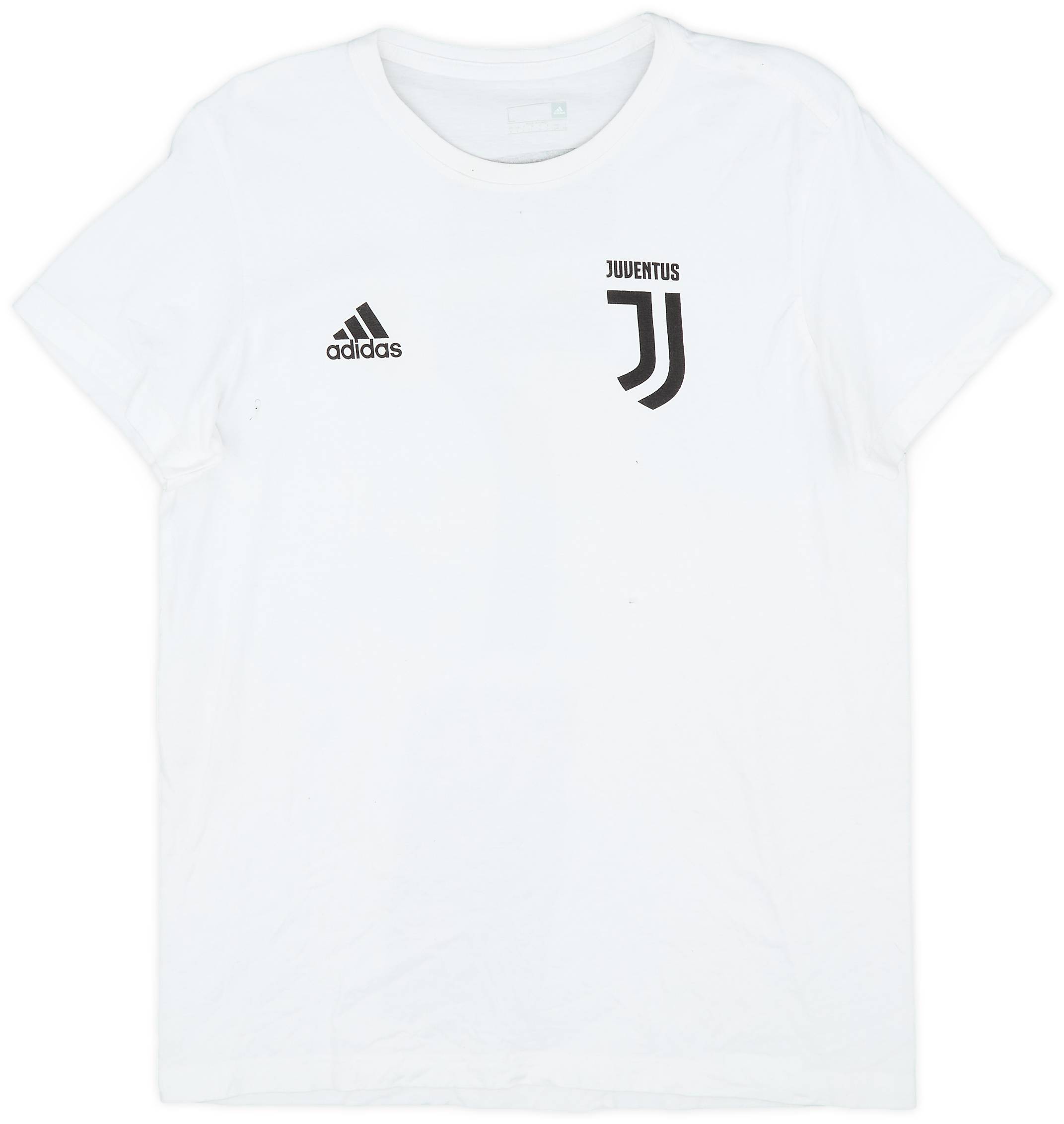 2018-19 Juventus adidas Cotton Tee #7 - 9/10 - (L)