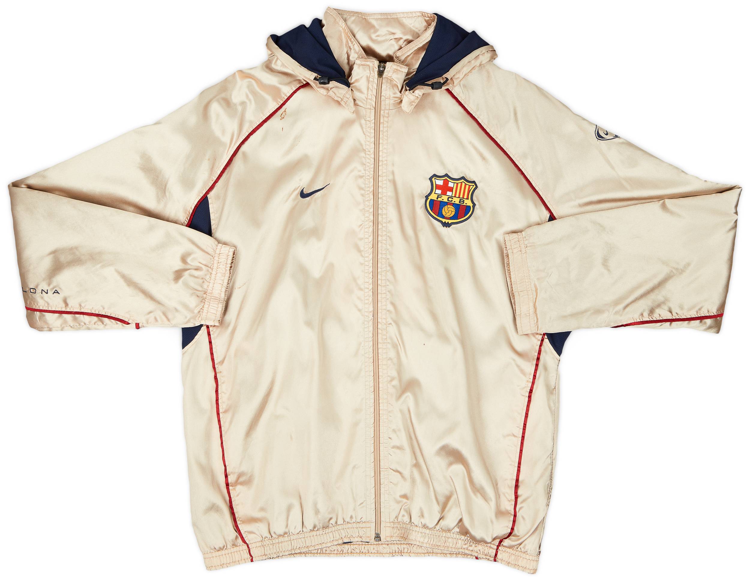 バルセロナ01-02（H） 2001-02 Barcelona Nike Hooded Track Jacket - 6/10 - (M)