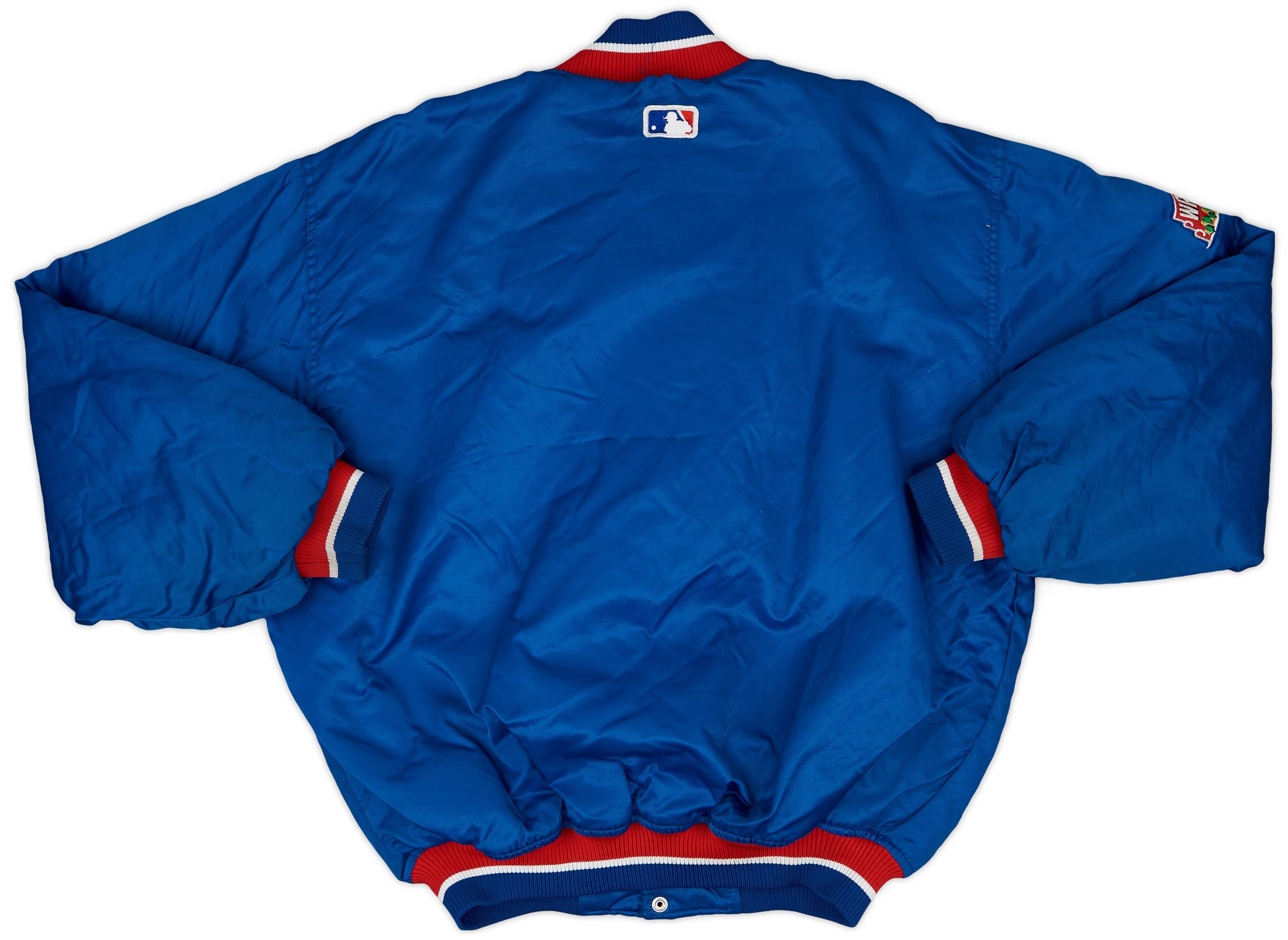 90's Starter MLB CHICAGO CUBS スタジャン USA製 1990s Chicago Cubs Starter Satin Varsity Jacket - 9/10 - (M)