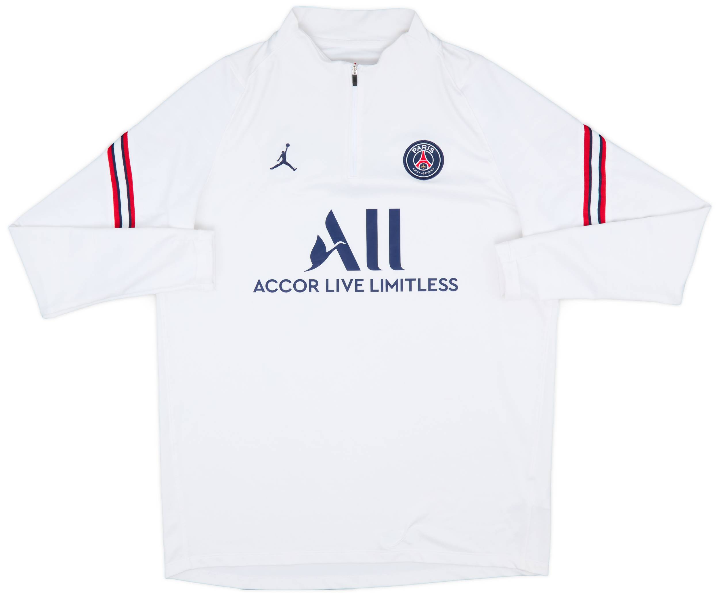 レア【Nike ナイキ】PSG x Jordan トレーニング トップス 2021-22 Paris Saint-Germain Nike x Jordan 1/4 Zip Training