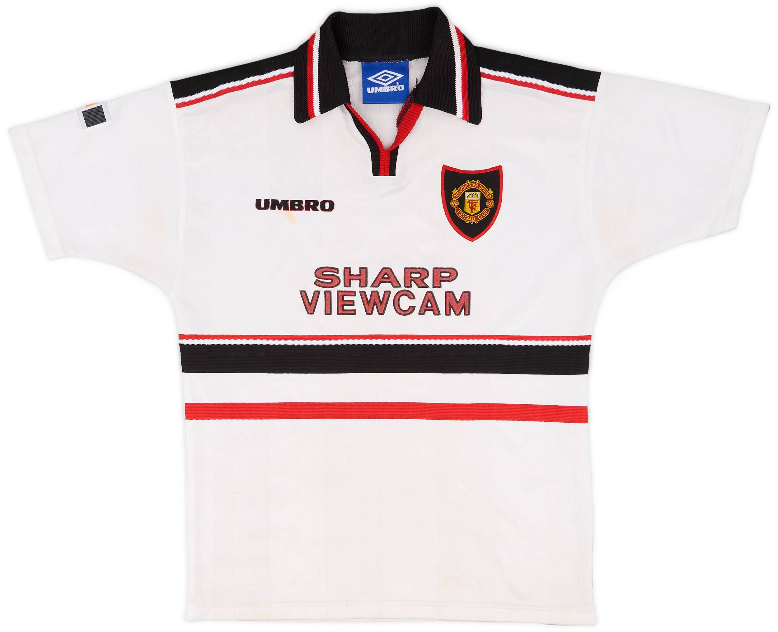 ウェア Manchester United 1997/98 Away Uniform 1997-99 Manchester United Away Shirt and Shorts - 6/10 - (L