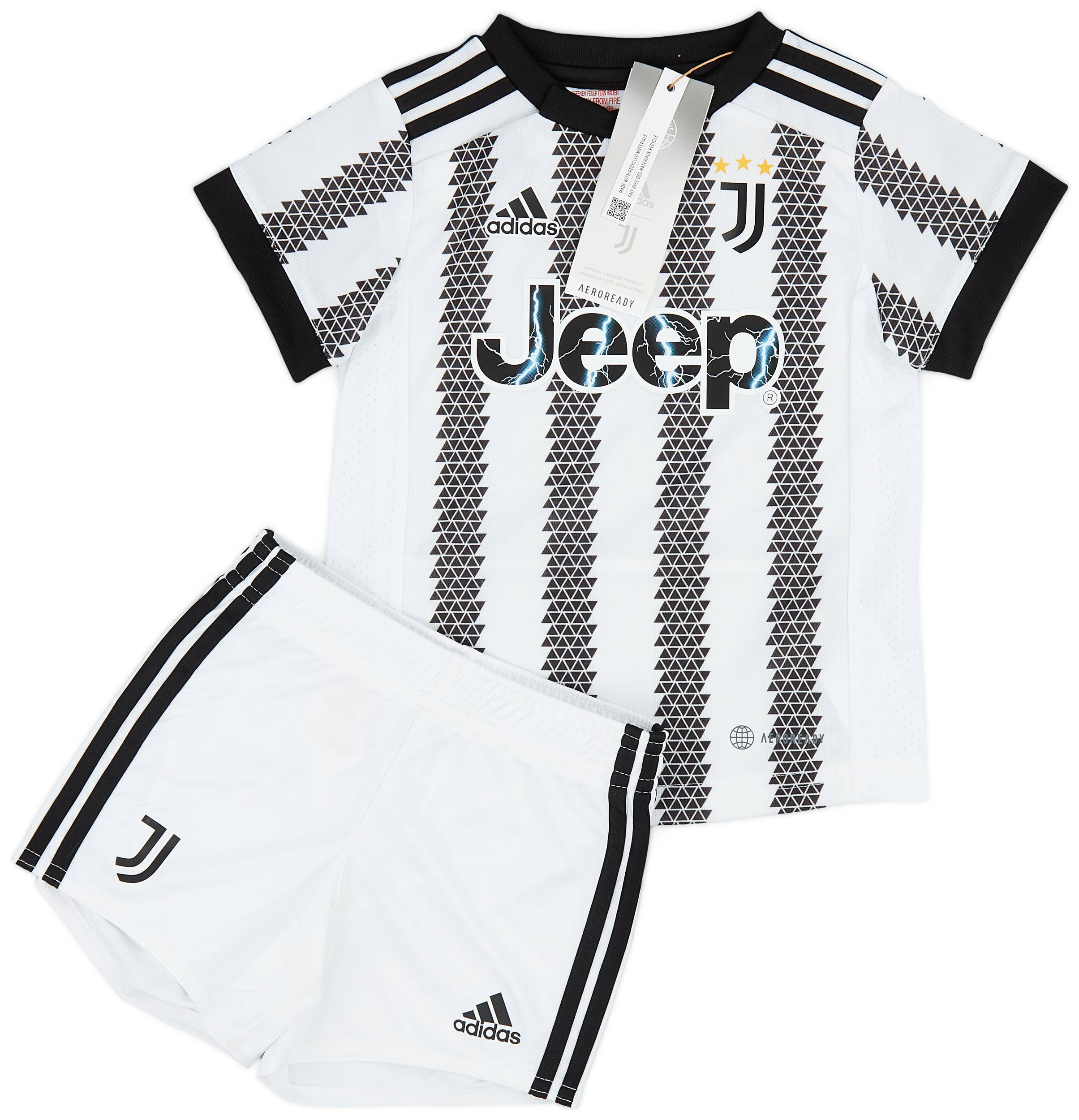 2022-23 Juventus Home Shirt & Shorts Kit - (BABY)