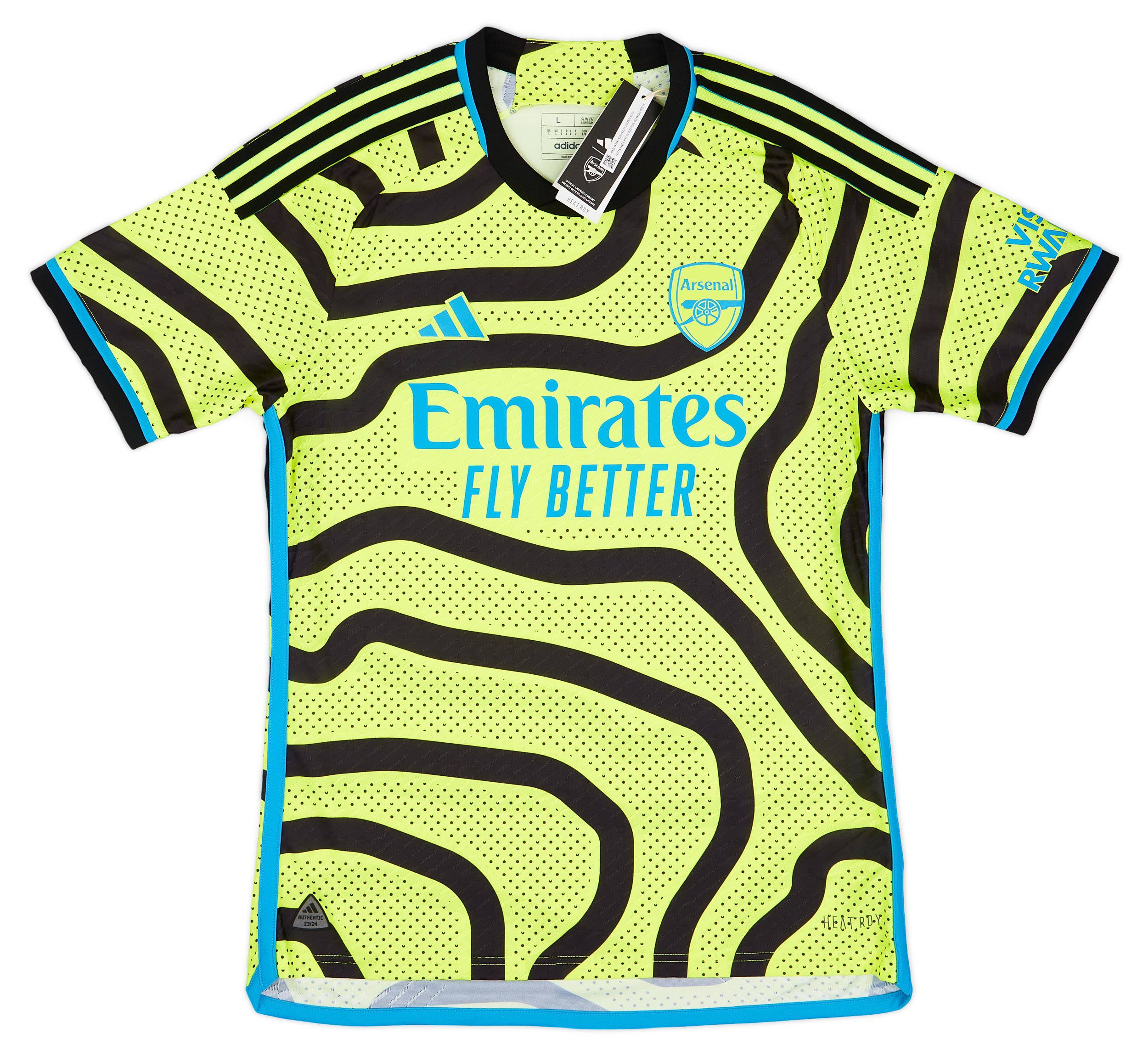 ウェア 2023-24 Arsenal Away Shirt 2023-24 Arsenal Authentic Away Shirt