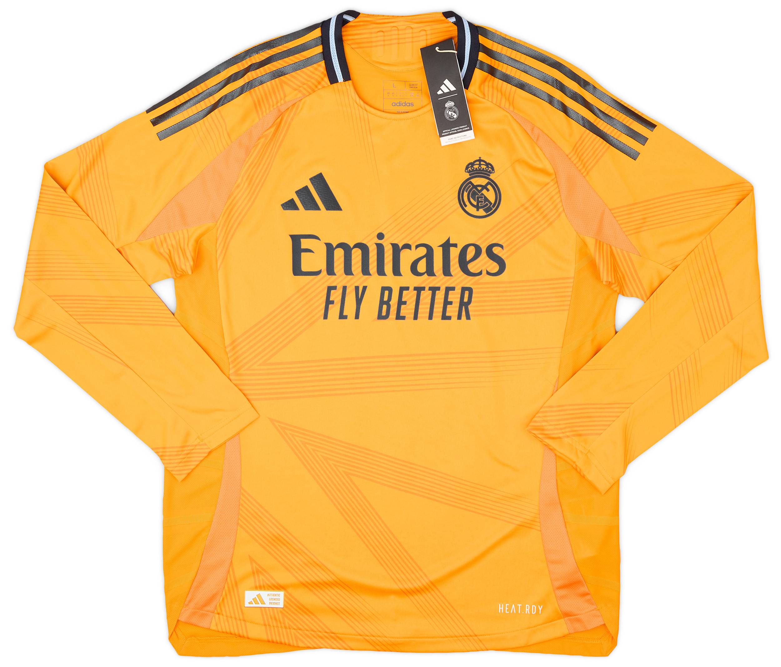 adidas Real Madrid シャツ 2024-25 Real Madrid Authentic Away L/S Shirt