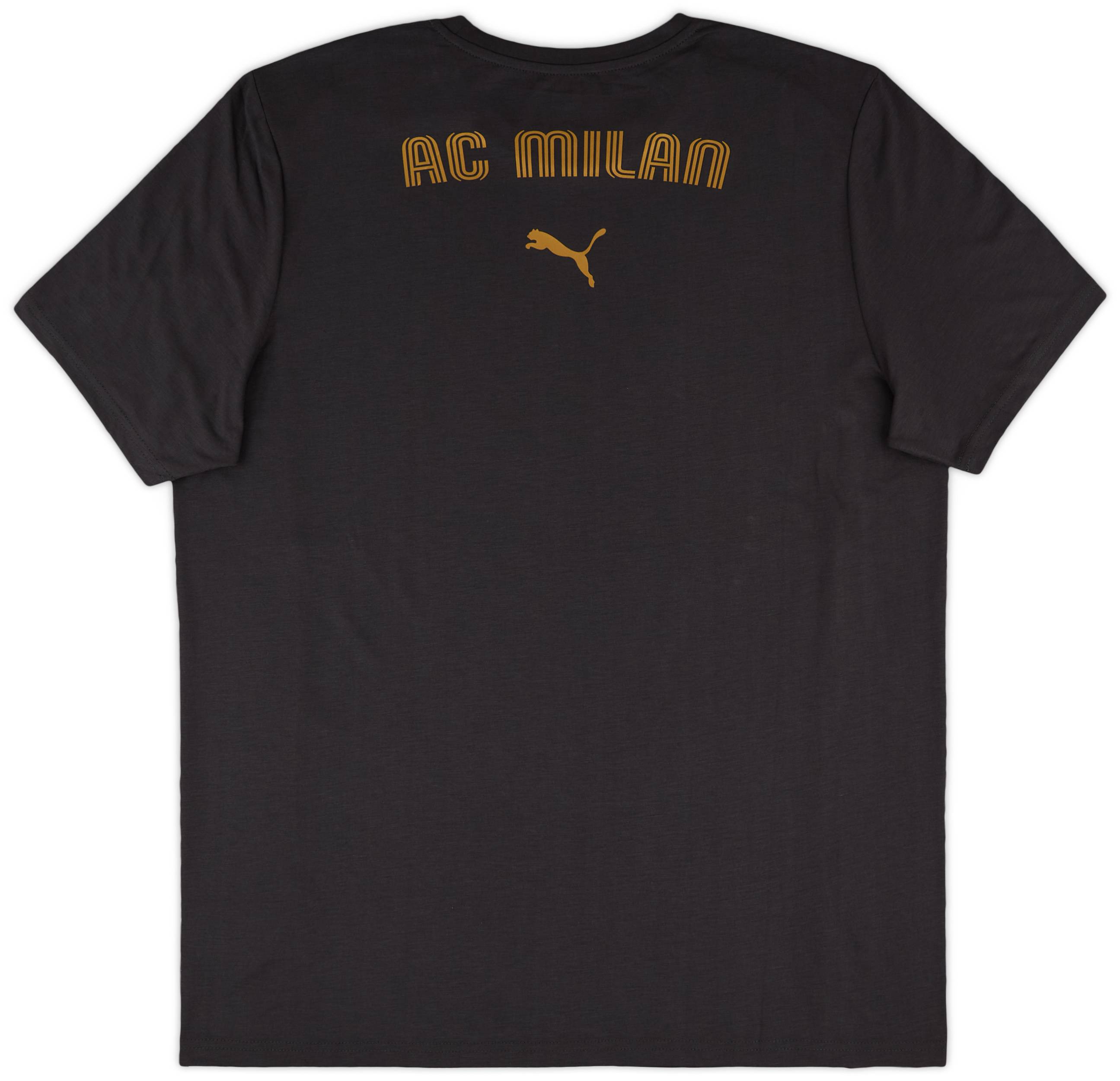 トップス ANCELLM25ss S/C FOOTBALL SHIRT(BLACK) 2024-25 AC Milan Puma Casuals Tee