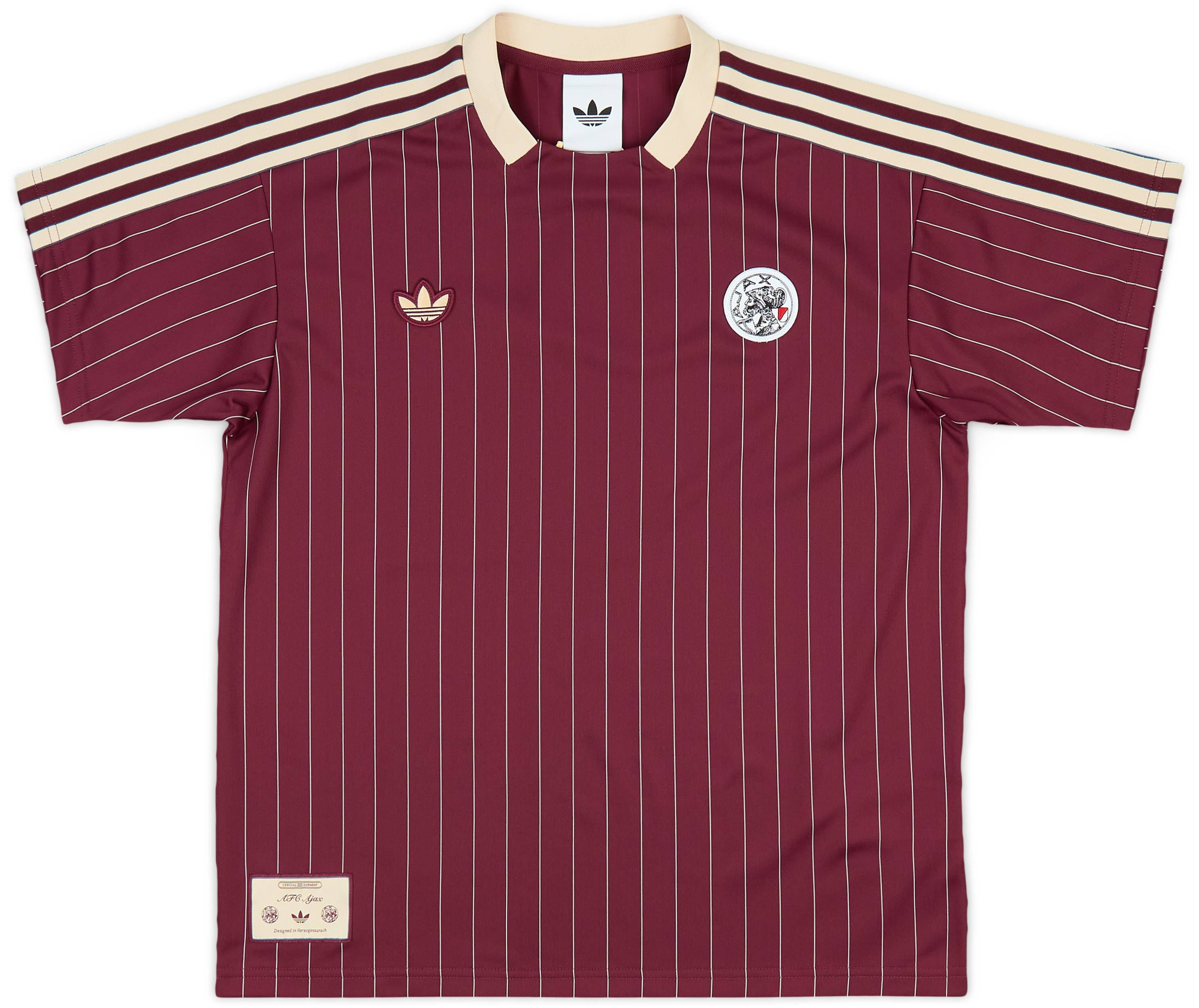 Ajax adidas ユニフォーム　サッカー Amsterdam Ajax Adidas Training Jersey - Black/White/Bold Red