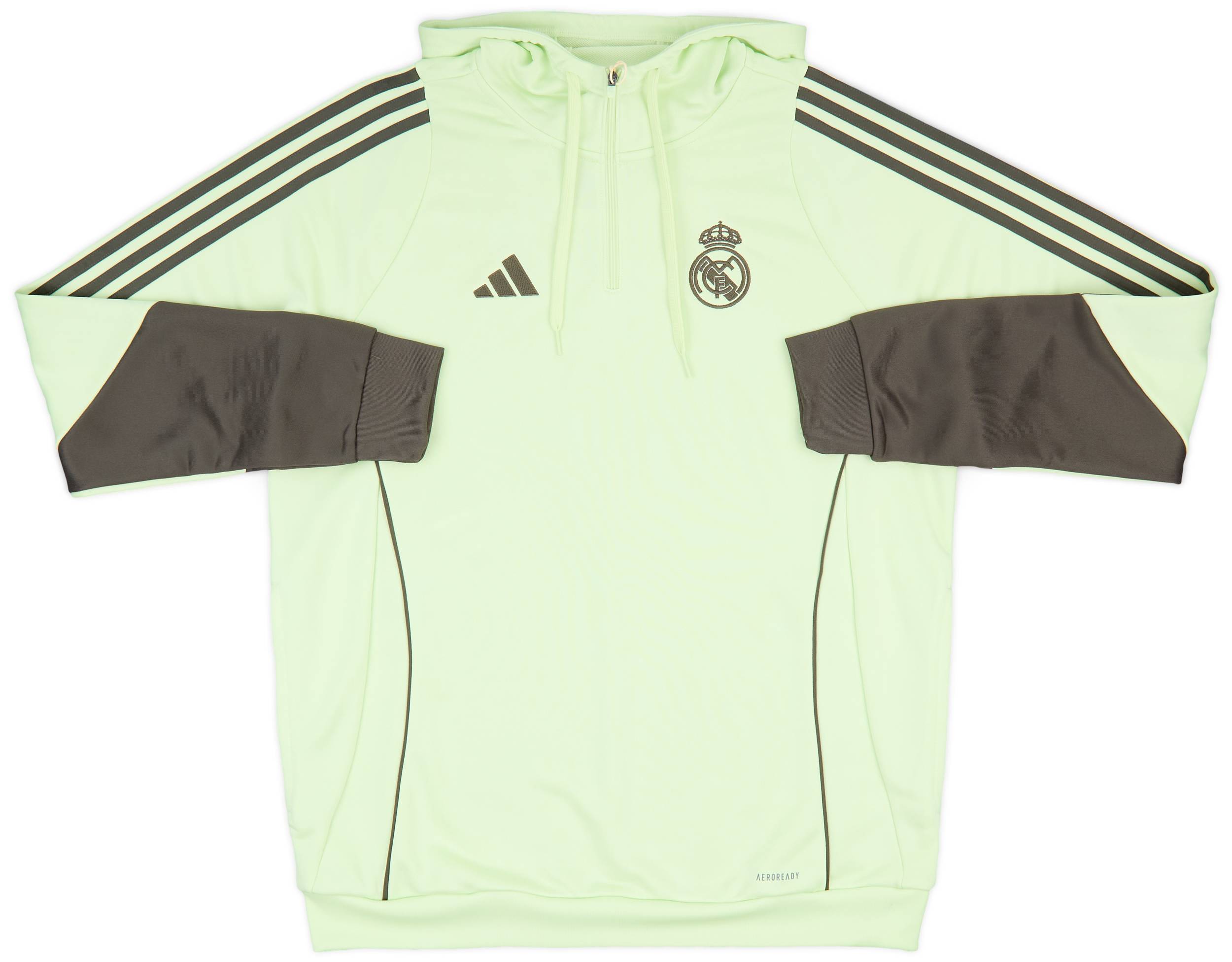 2025-26 Real Madrid adidas 1/4 Zip Hooded Top