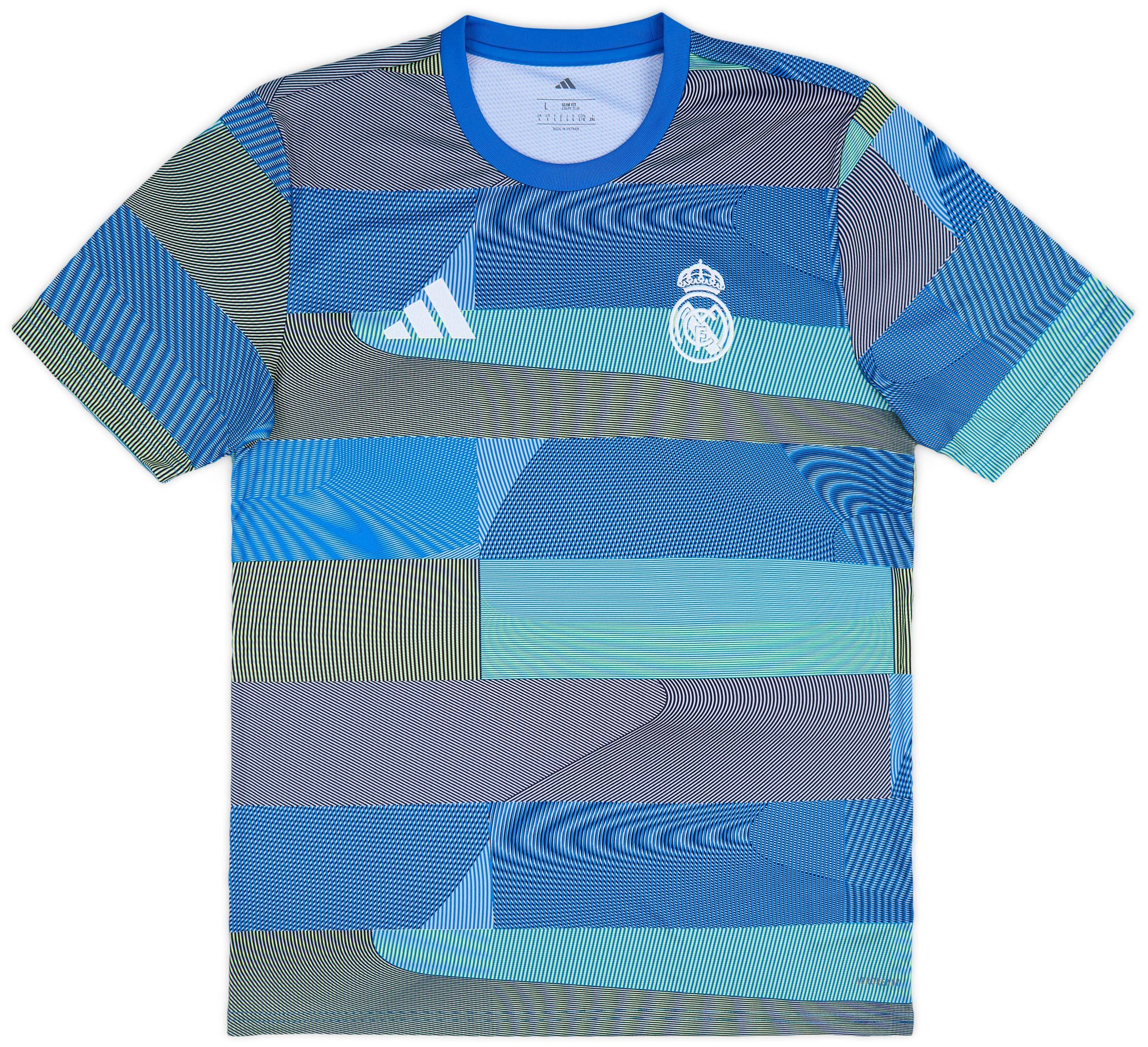 adidas Real Madrid シャツ Mサイズ 水色 2025-26 Real Madrid adidas Pre-Match Shirt