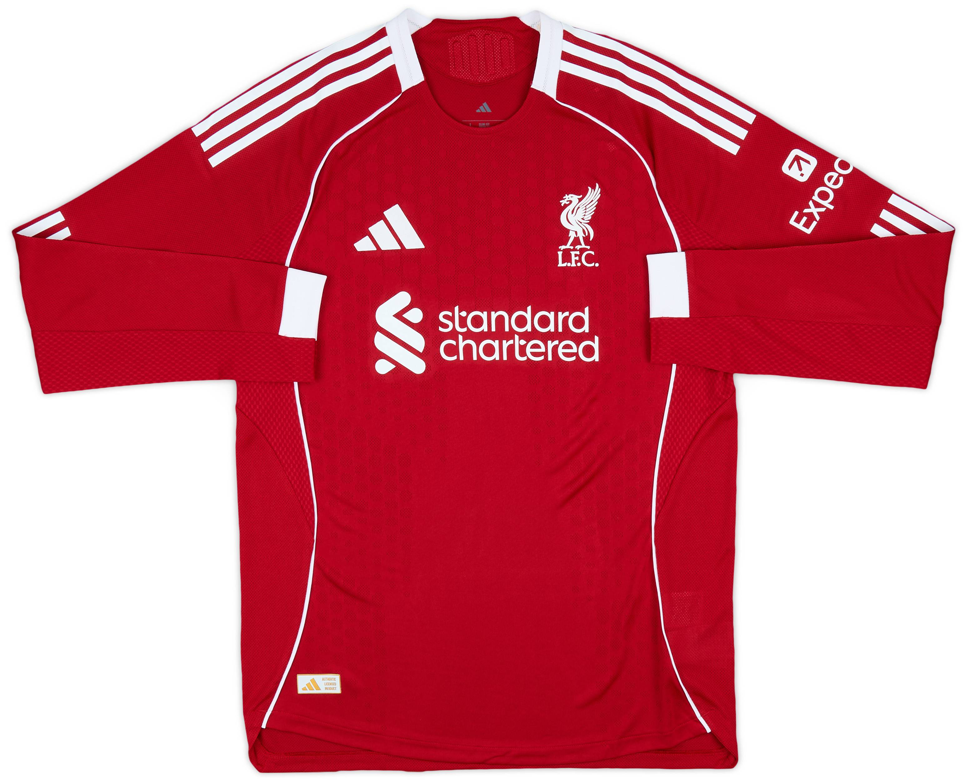 2025-26 Liverpool Authentic Home L/S Shirt